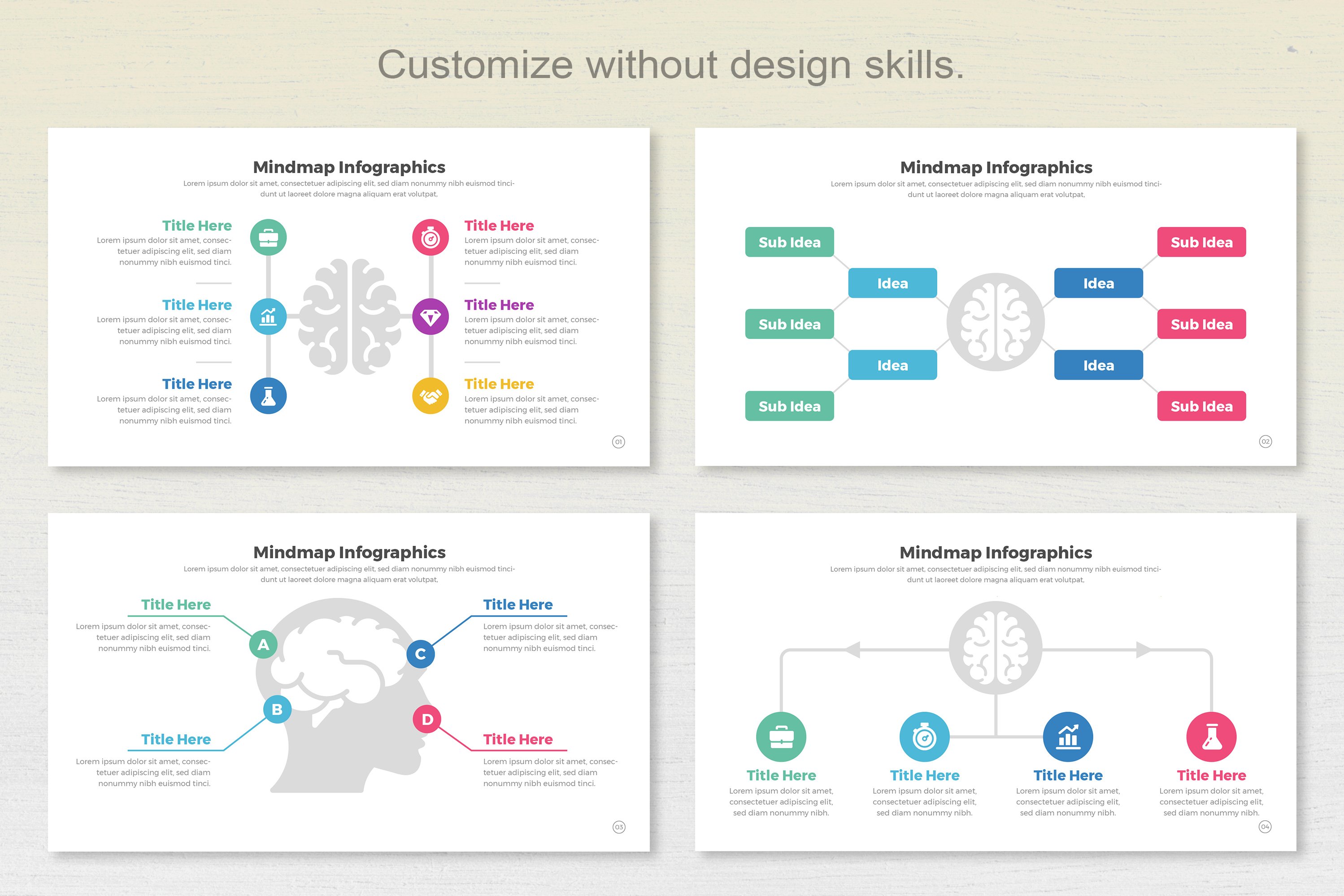 Mindmap Infographic Templates - Design Cuts