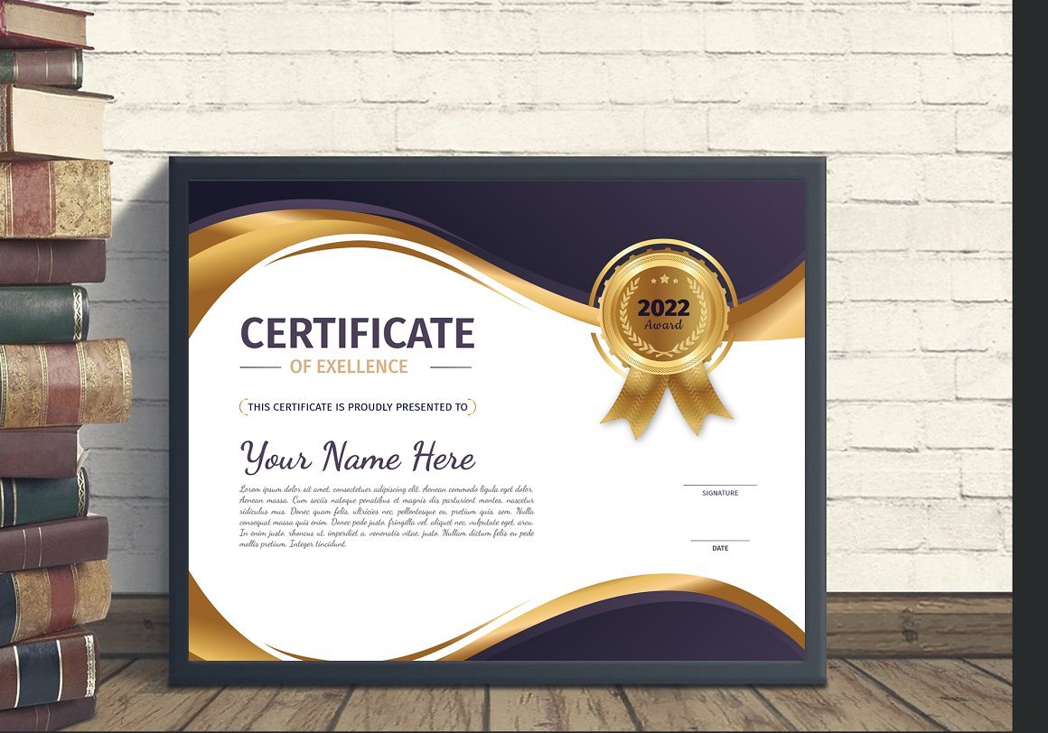 Modern Certificate Template 2 - Design Cuts