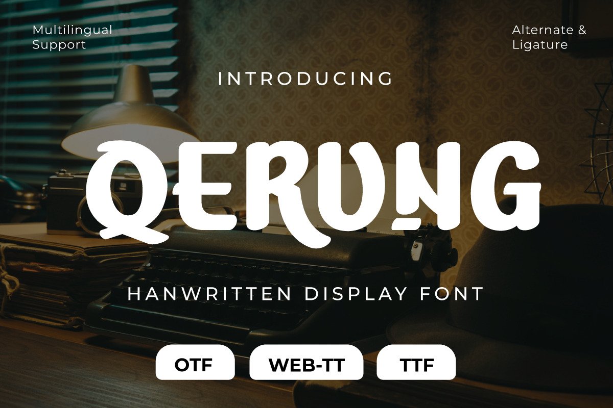 Qerung Font - Design Cuts