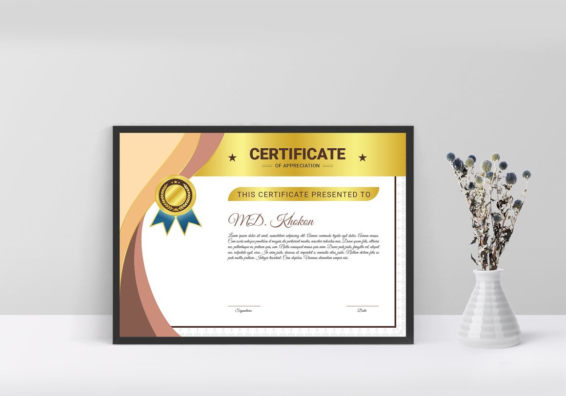 Multipurpose Certificate Template 2 - Design Cuts