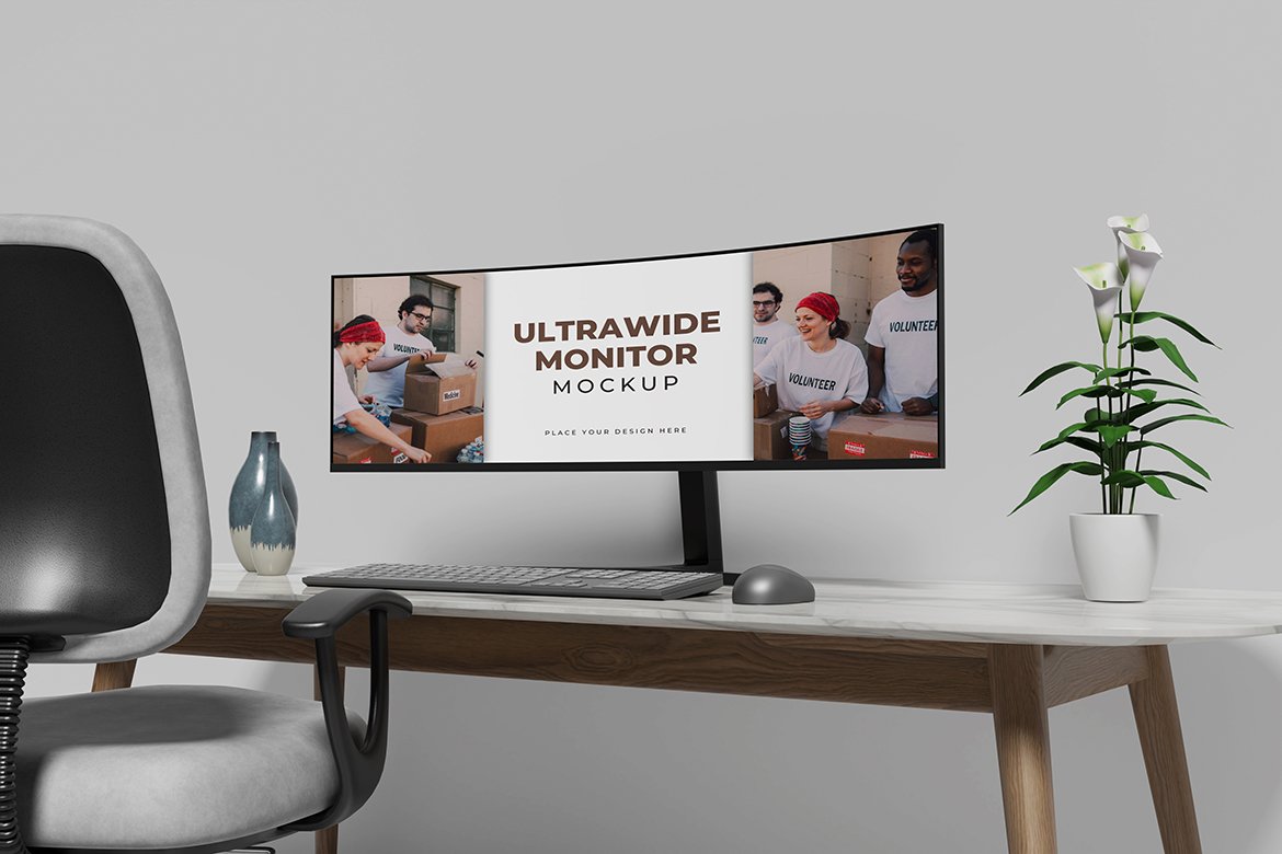 Ultrawide Monitor Mockup - Design Cuts