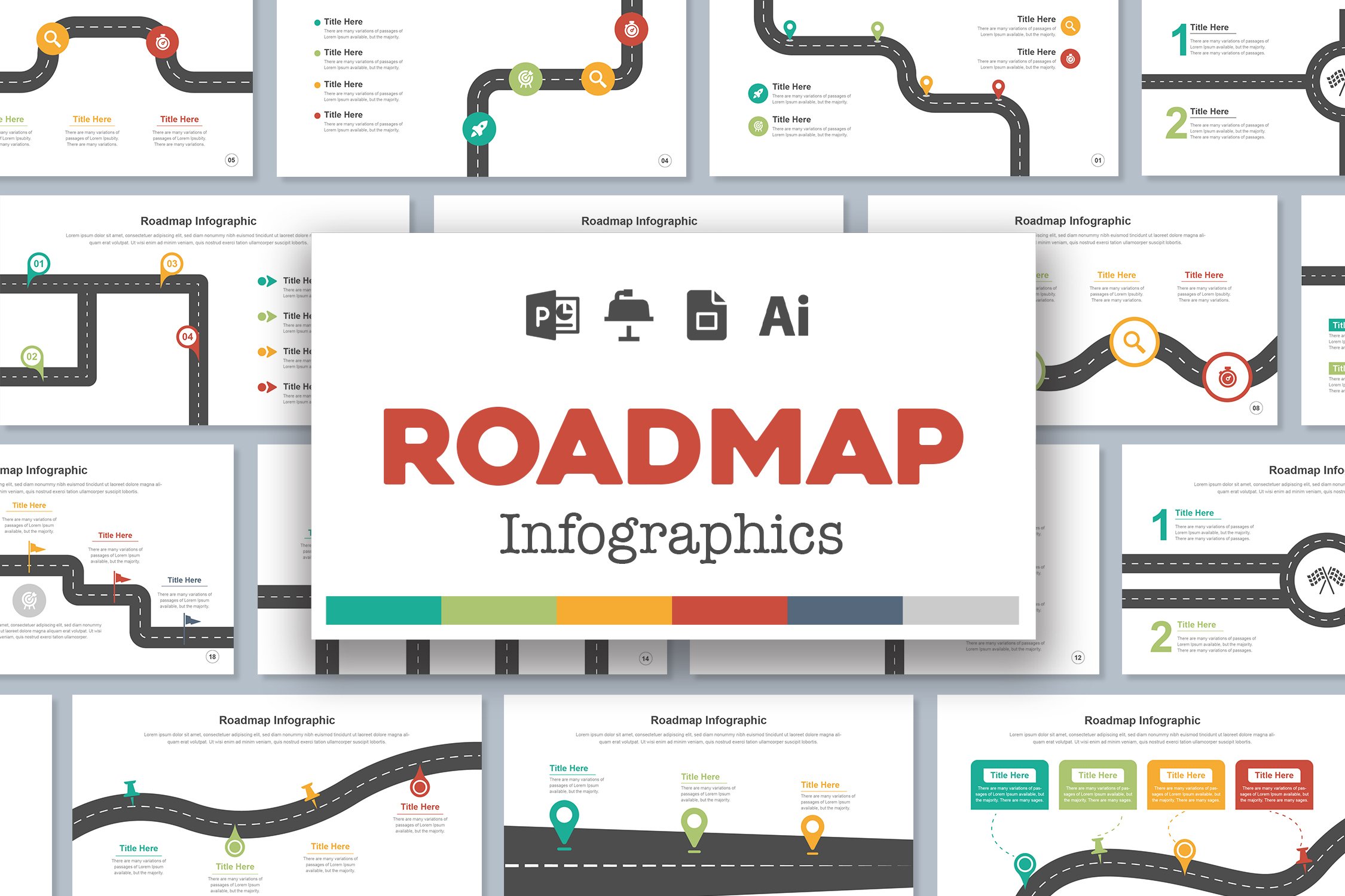 infographic template roadmap