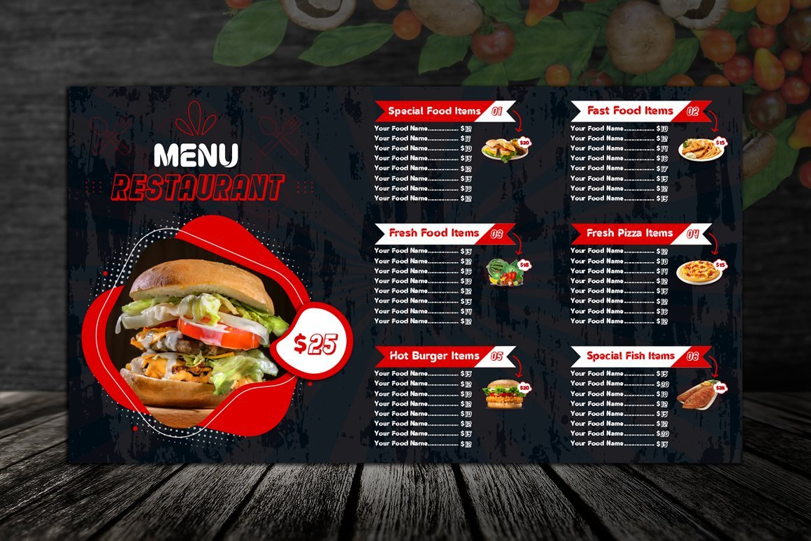 Digital Menu For Restaurant - Design Cuts