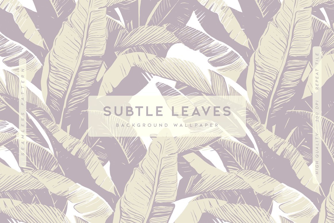 Subtle Leaves | Vector Print - Design Cuts
