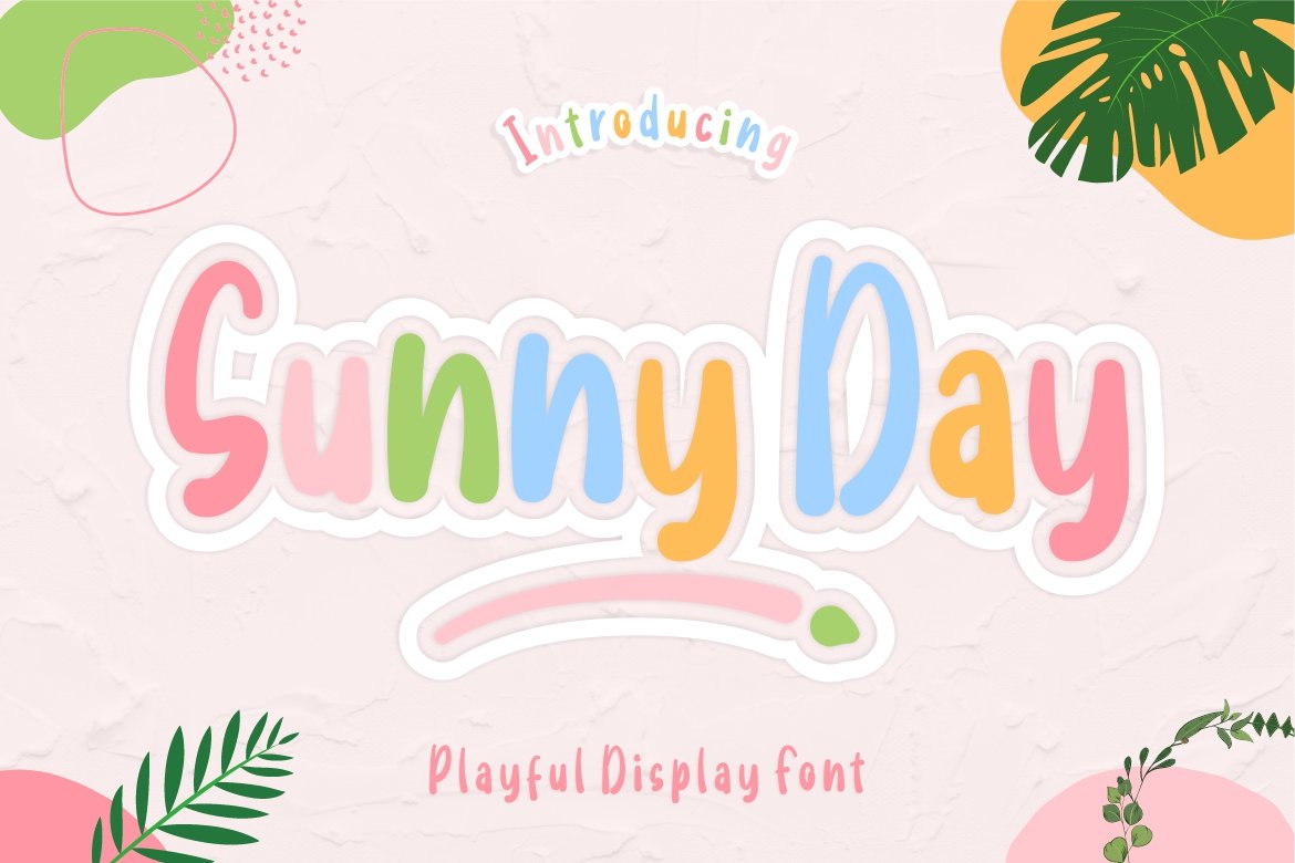 Sunny Day A Display Font - Design Cuts