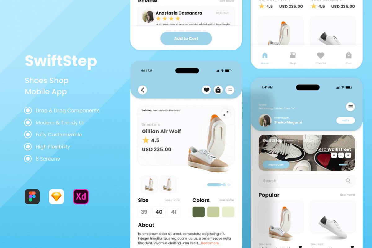 SwiftStep - Shoes Shop Mobile Apps