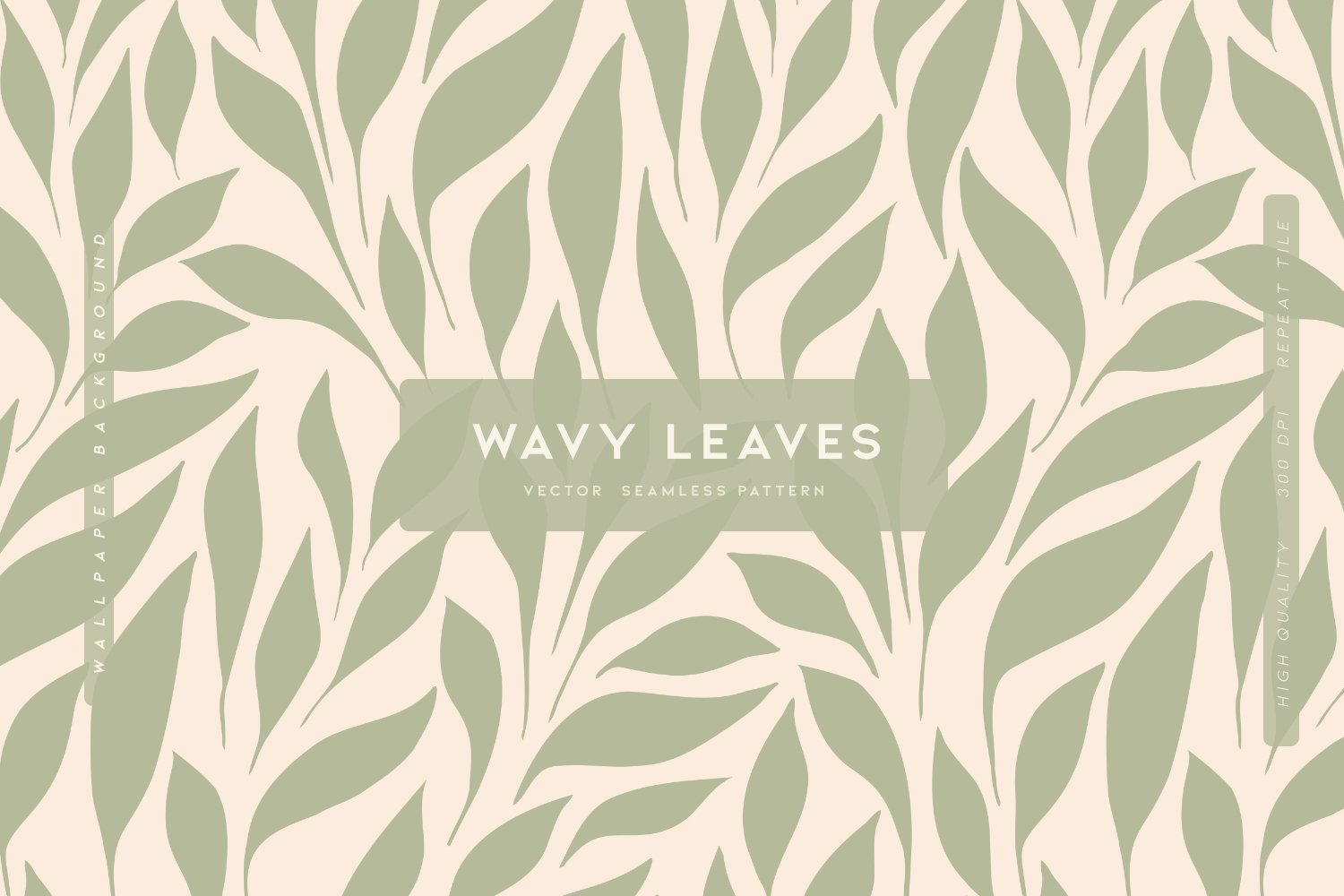 Wavy Leaves Pattern - Design Cuts