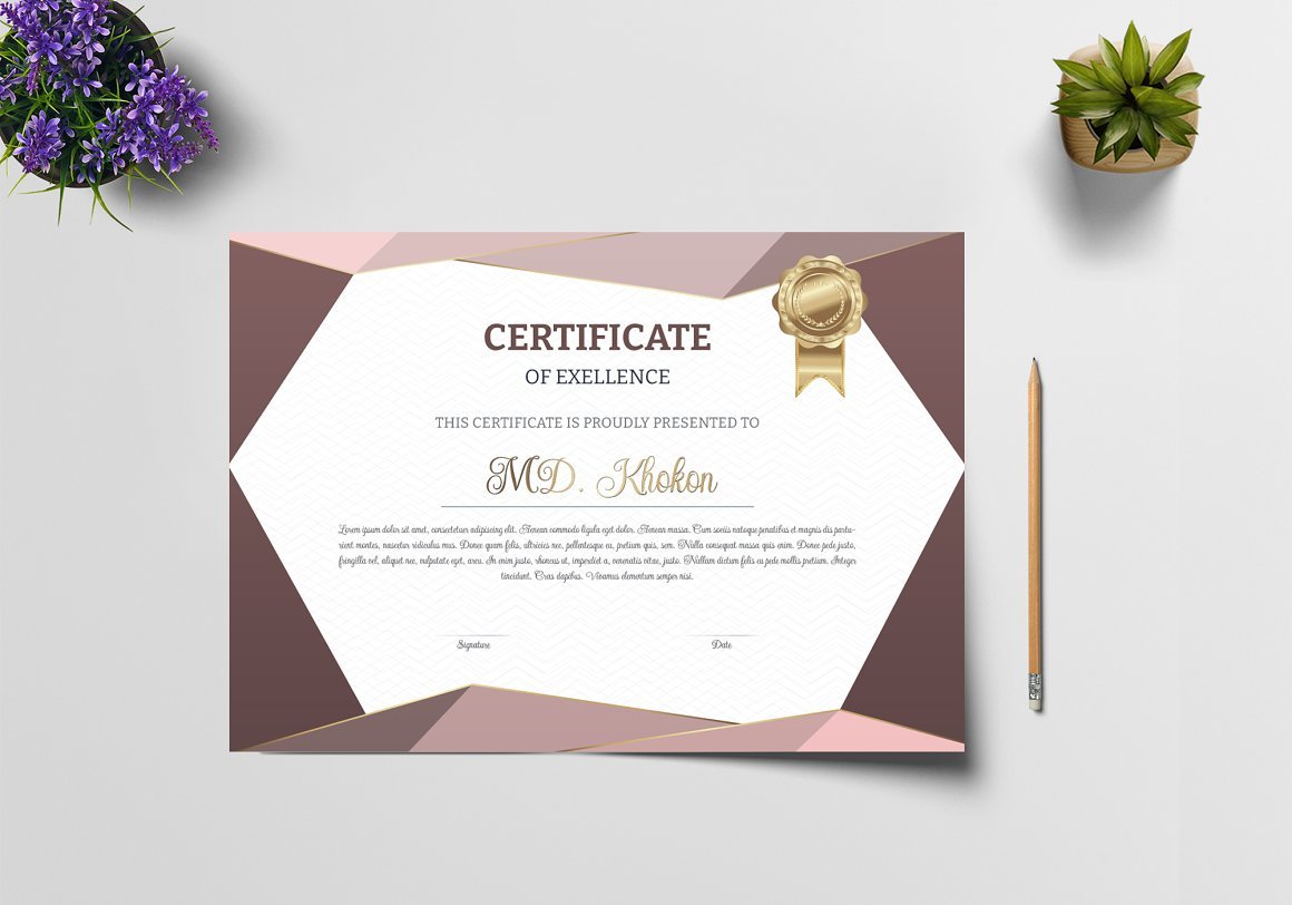 Luxury Certificate Template - Design Cuts