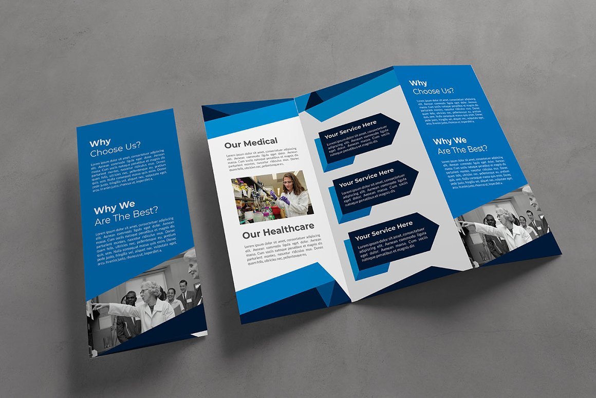 Covid-19 Trifold Brochure Collection - Design Cuts