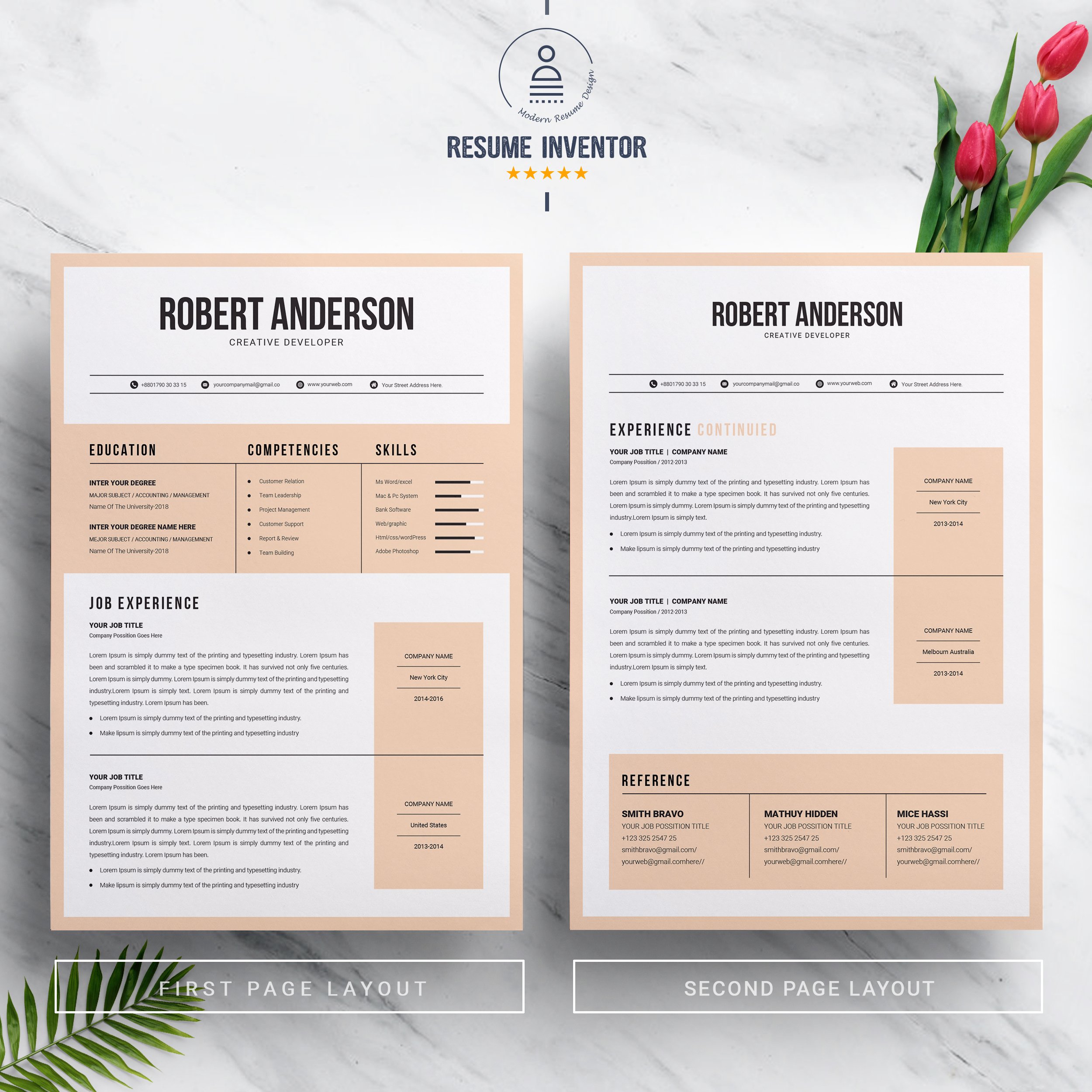 Resume Template Instant Download - Design Cuts