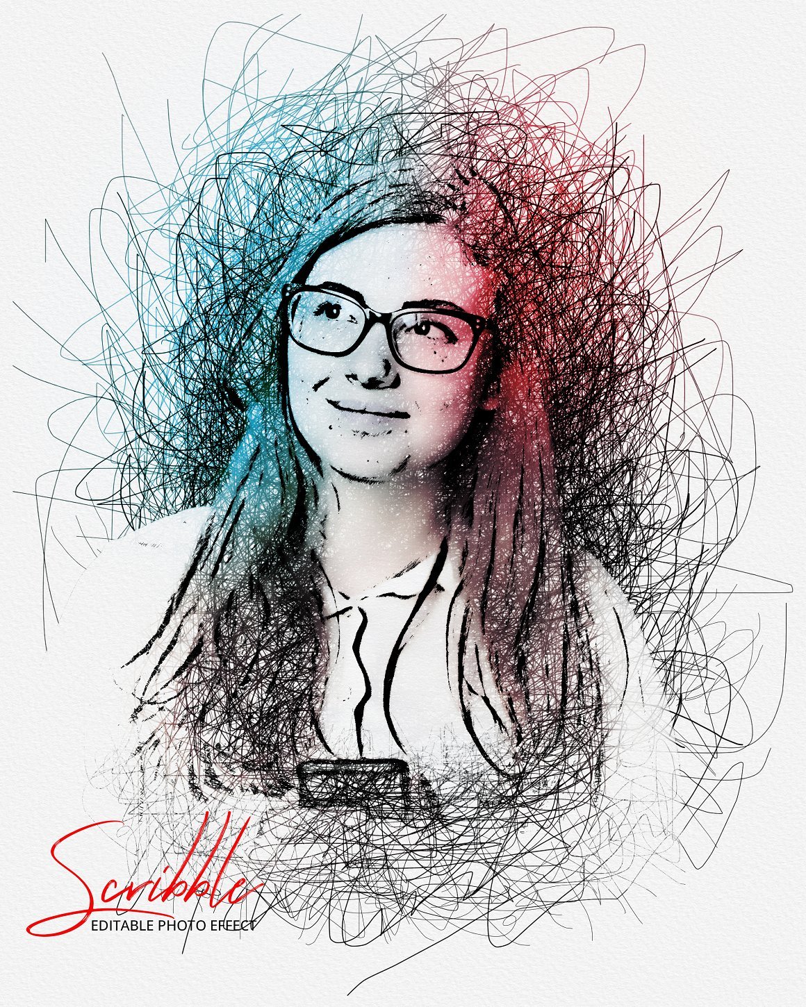 Photo Effect Scribble Art - Design Cuts