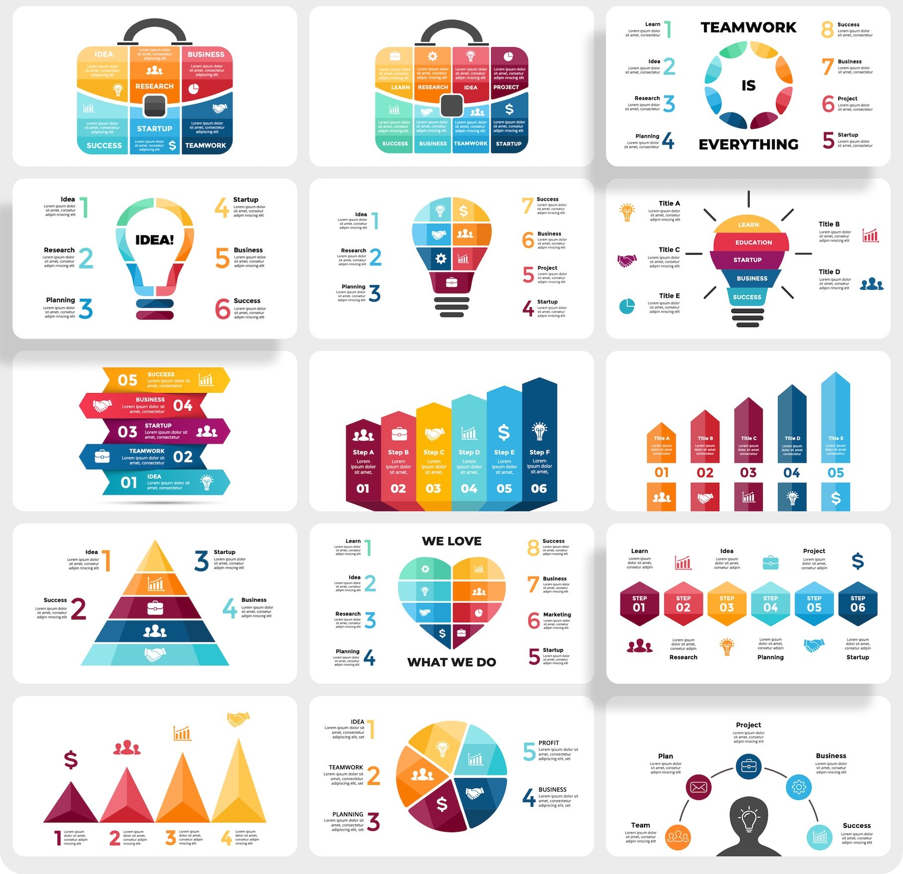 Business Startup Infographics PowerPoint Template - Design Cuts