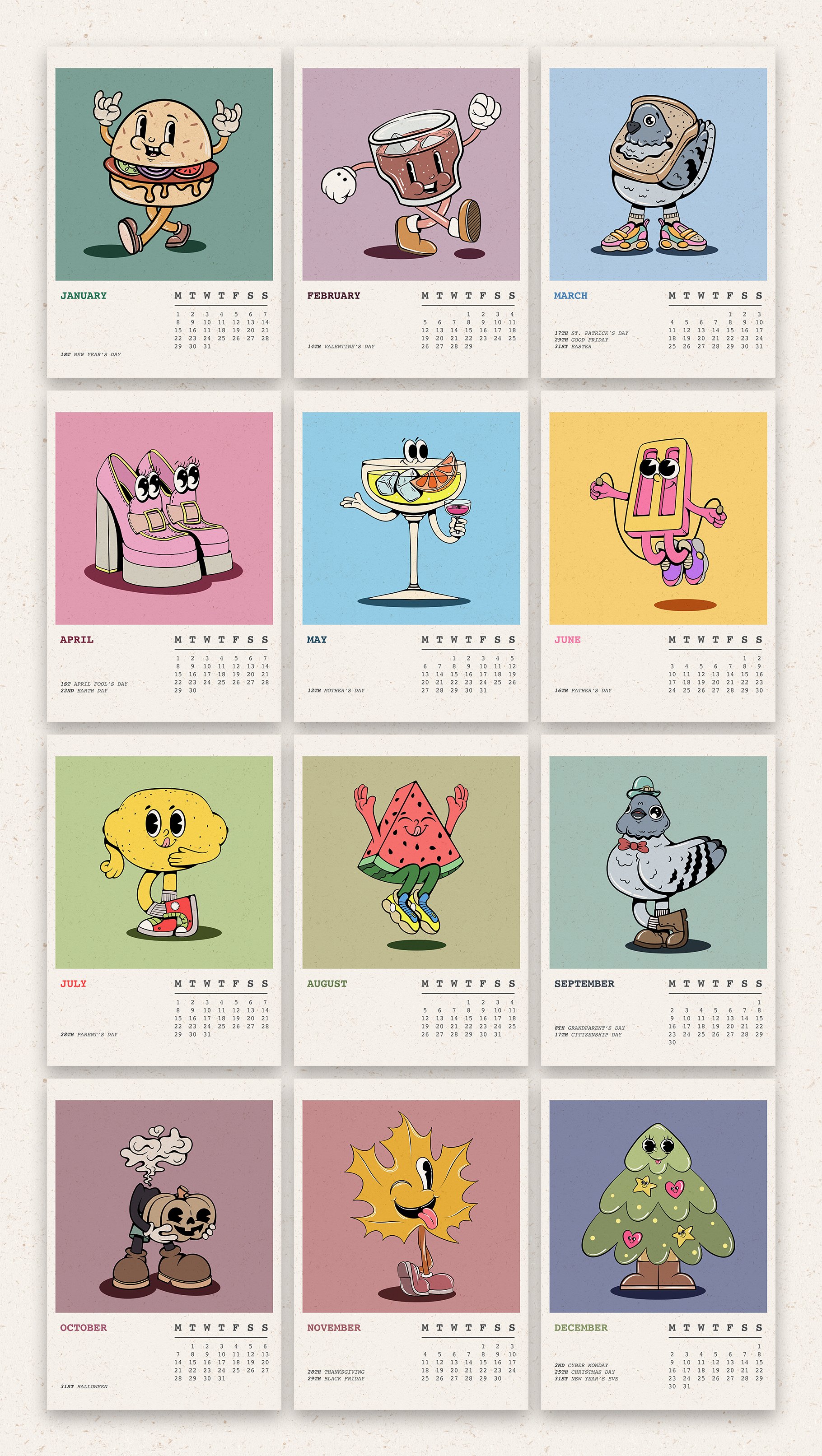 2024 Calendars Collection Design Cuts