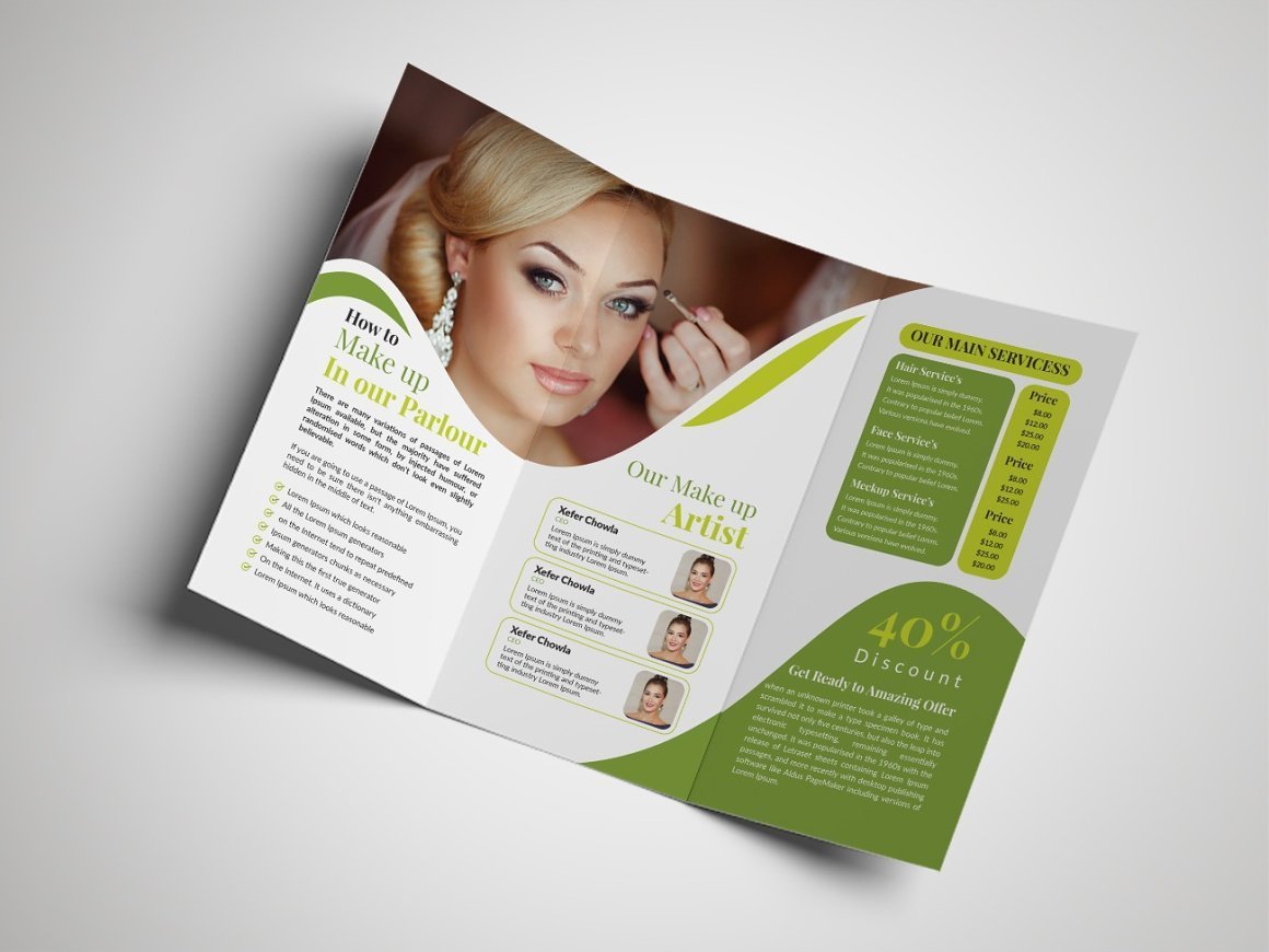 Corporate Tri Fold Brochure Template - Design Cuts