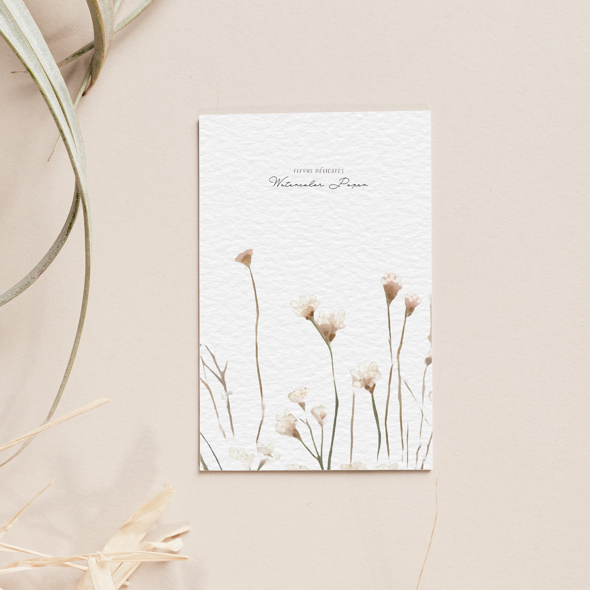 Wildflowers Watercolor Paper Texture - Design Cuts