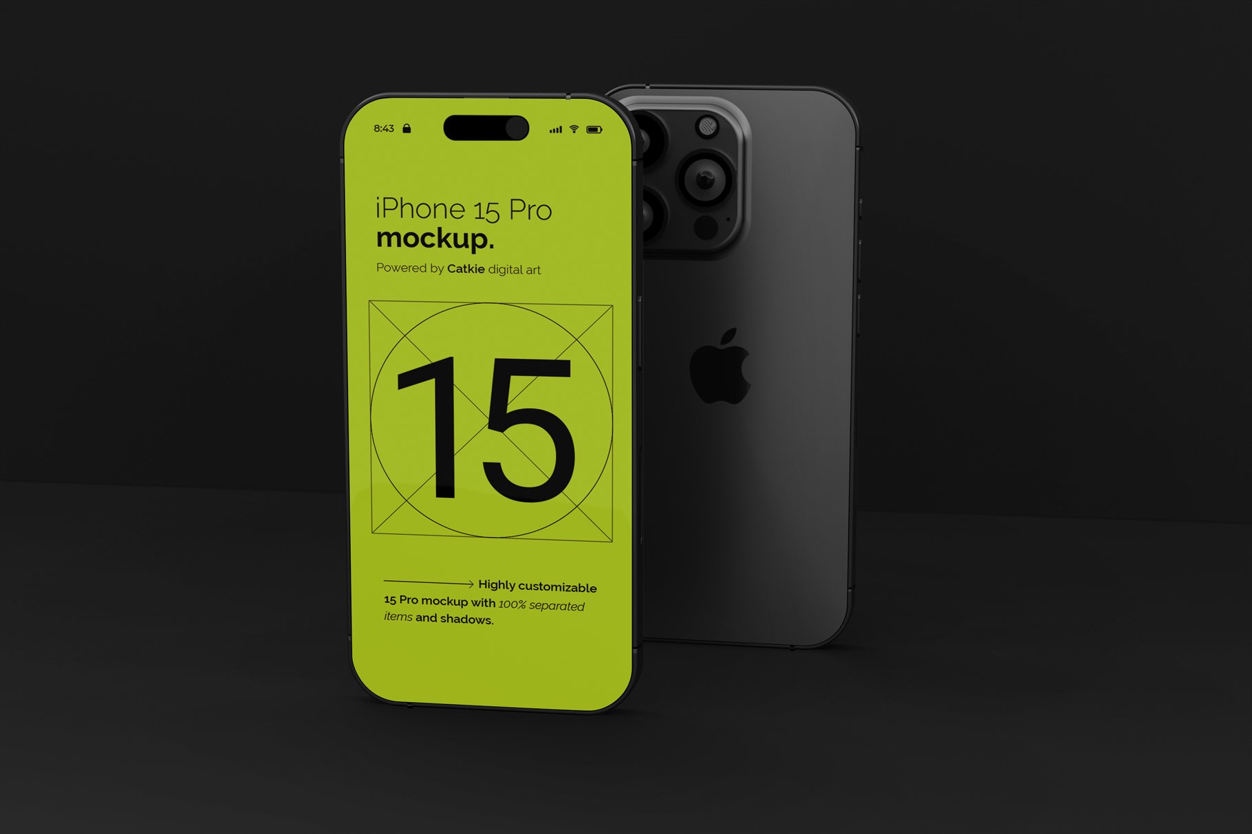 iPhone 15 Pro Mockup Kit - Design Cuts