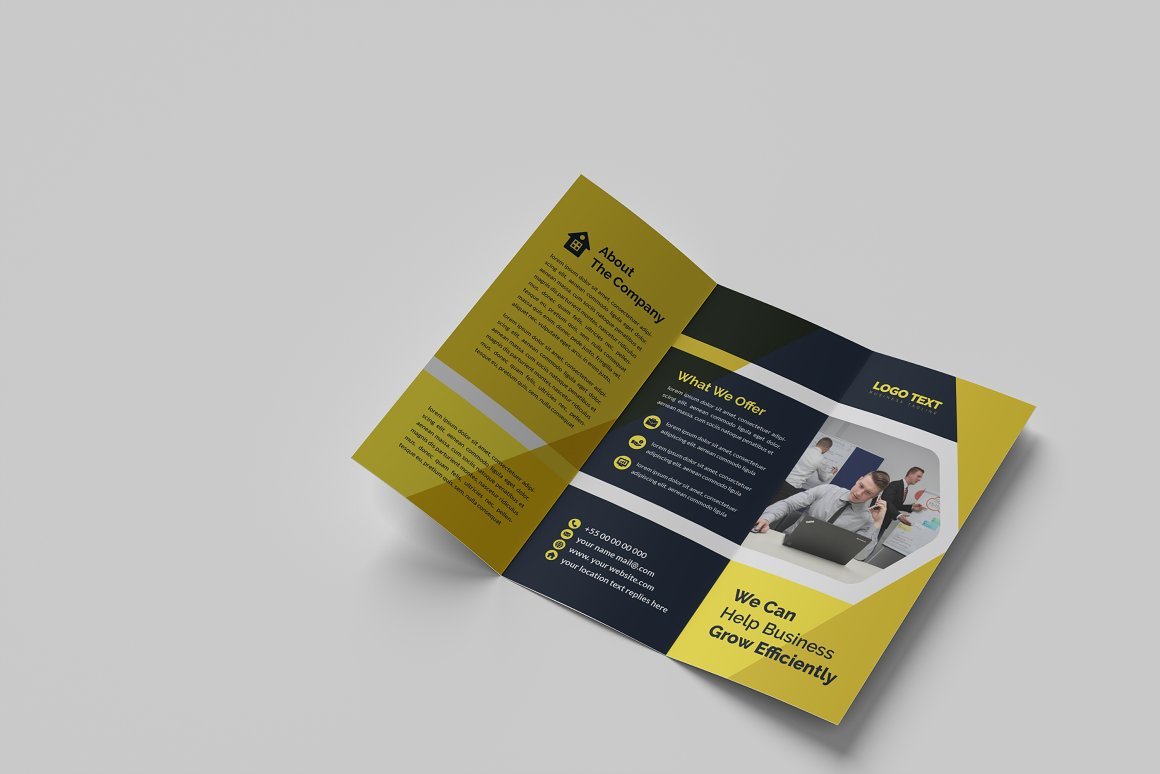 Trifold Brochure Design Collection V-01 - Design Cuts