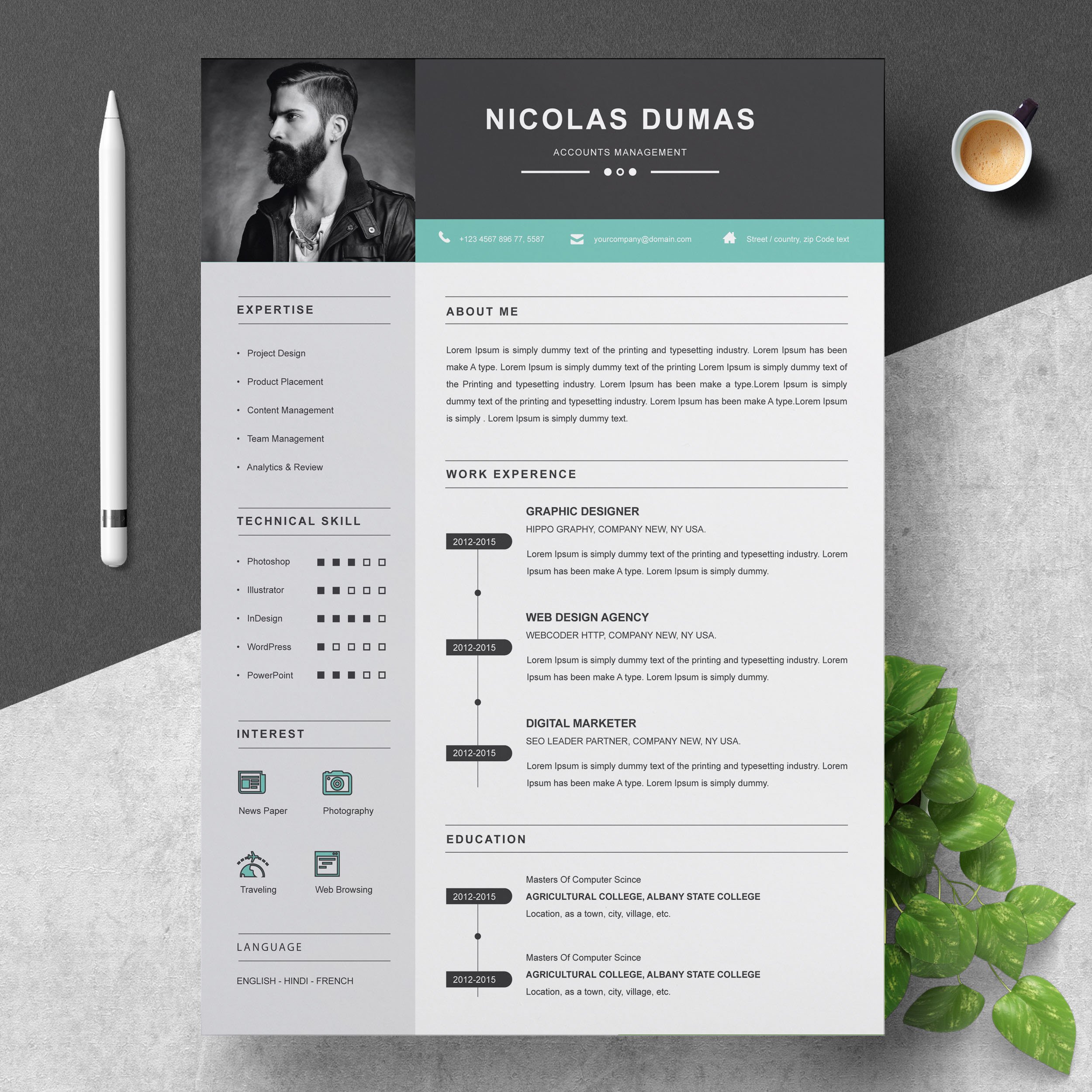 Account Management Resume Template - Design Cuts