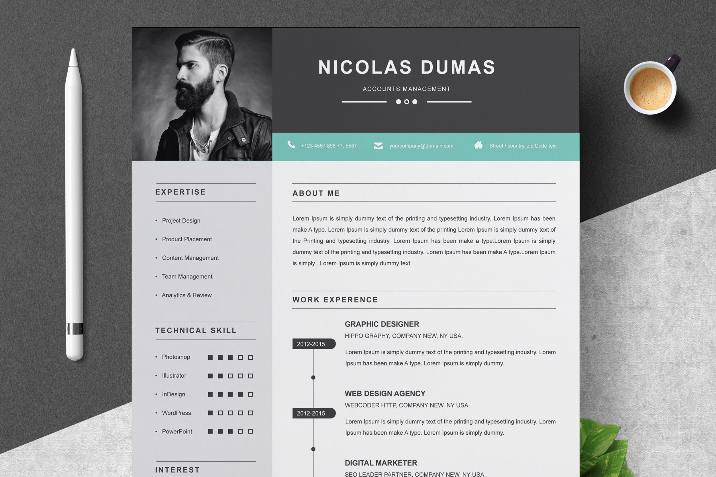 Account Management Resume Template - Design Cuts