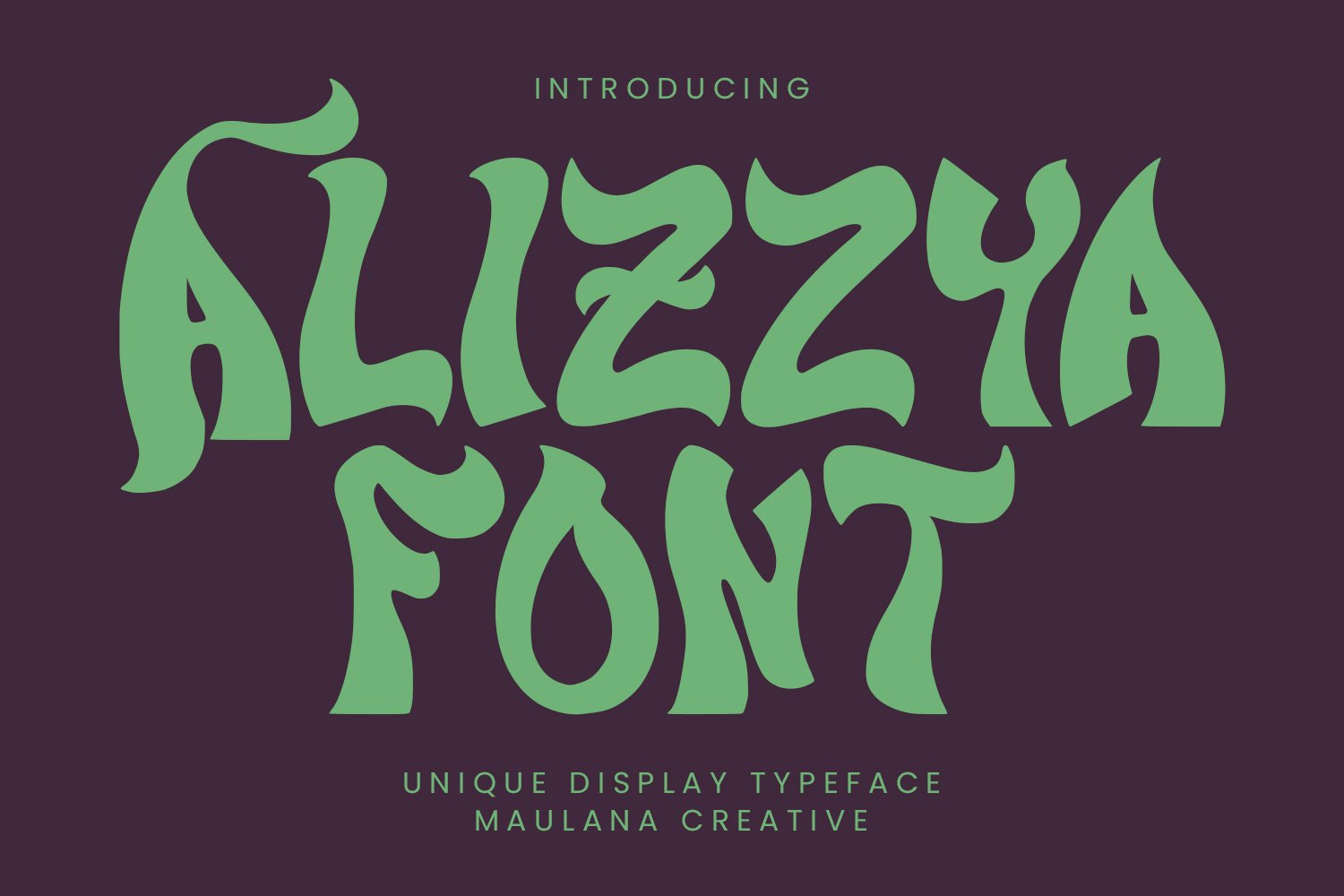 Alizzya Unique Display Typeface - Design Cuts