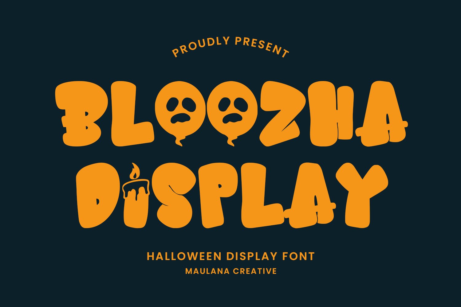 Bloozha Halloween Display Font - Design Cuts