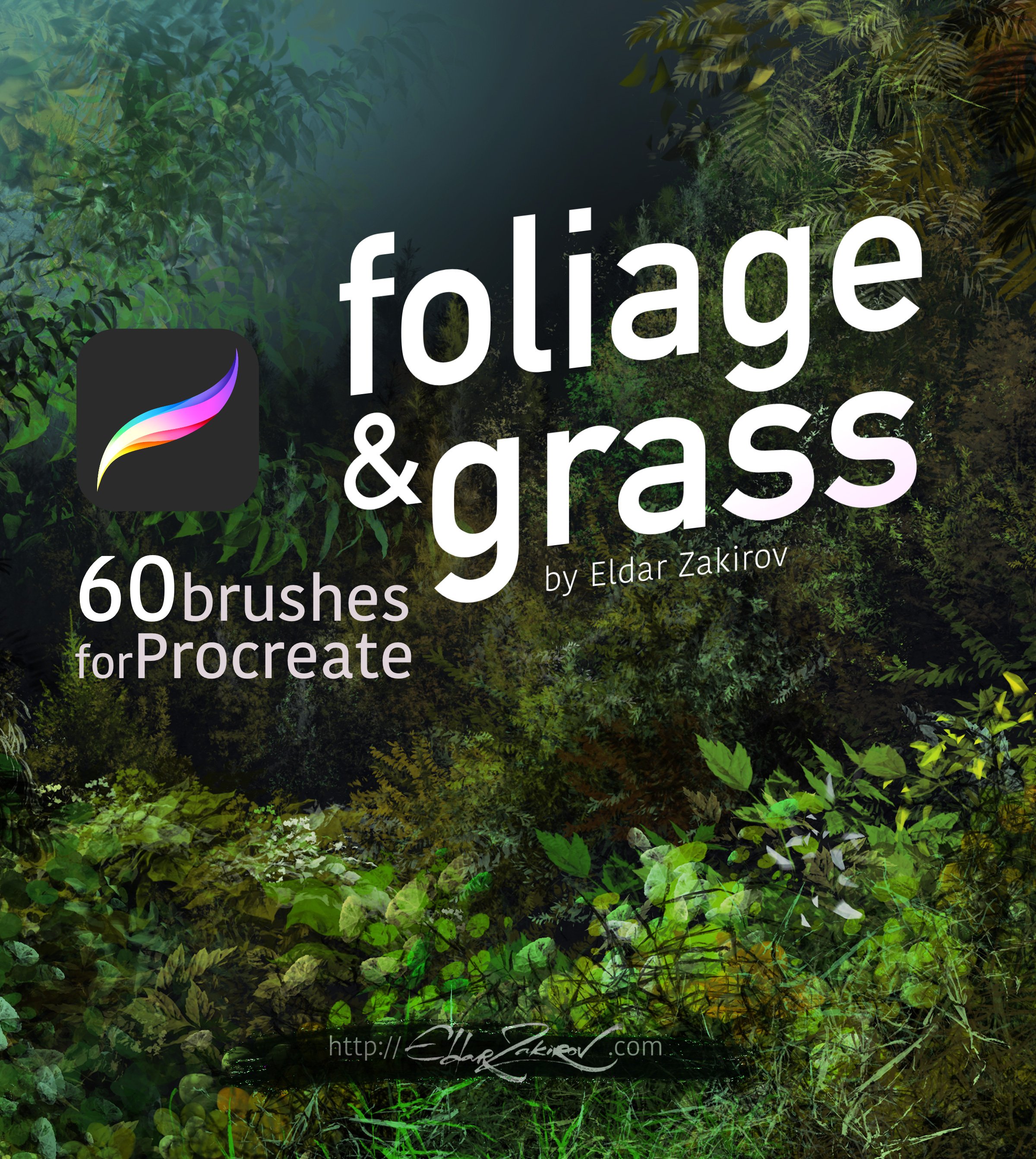 Foliage And Grass Brushes For Procreate Design Cuts