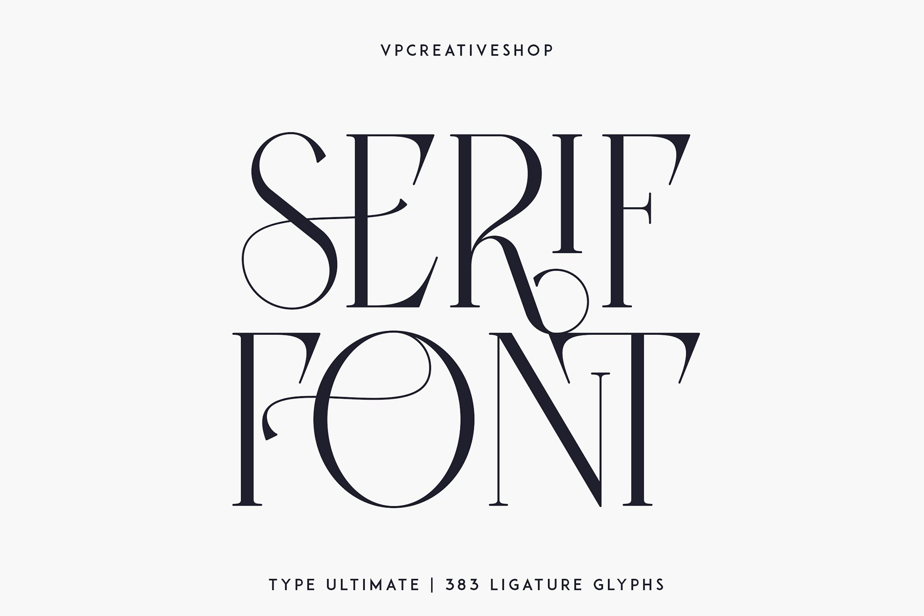 Type Ultimate - Serif Logo Font - Design Cuts