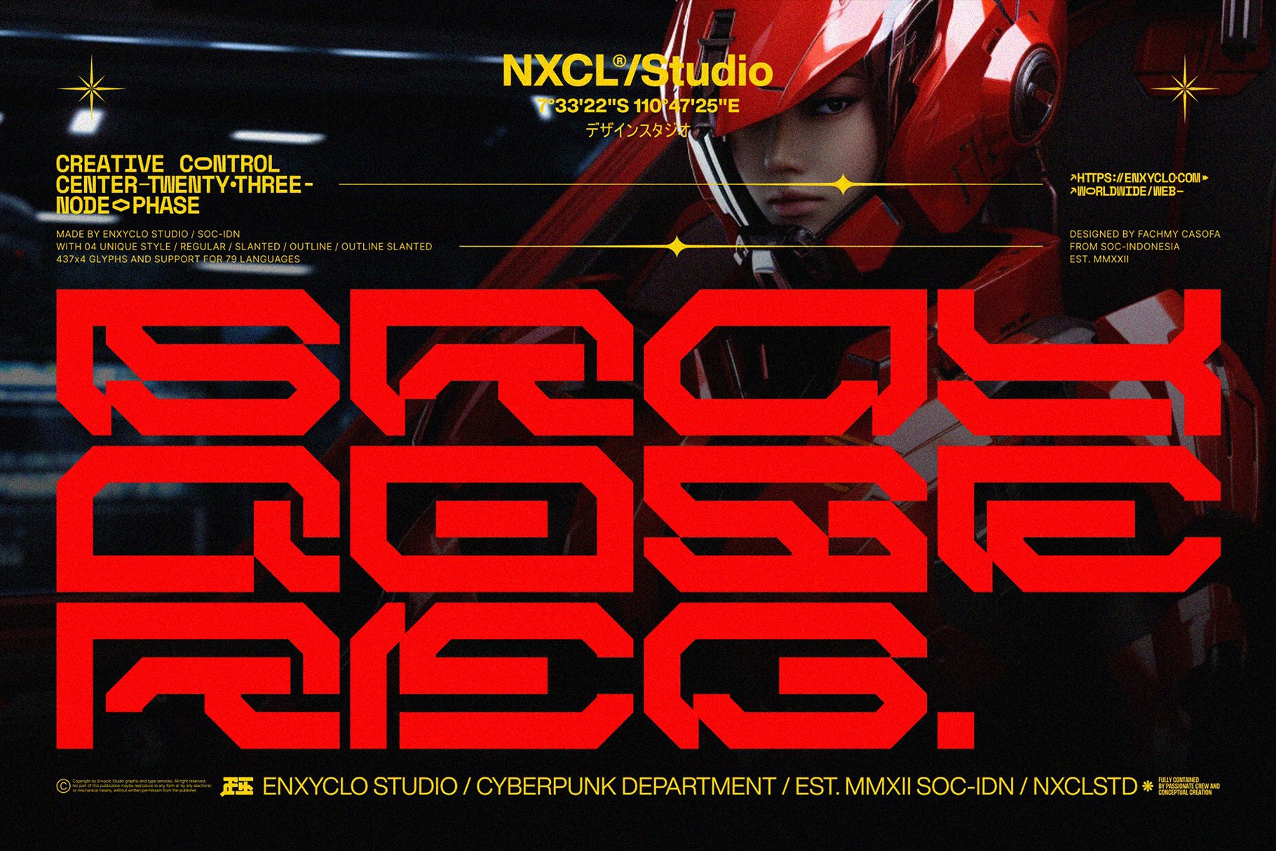 NCL BRAYQOSE - Cyberpunk Futuristic Font - Design Cuts