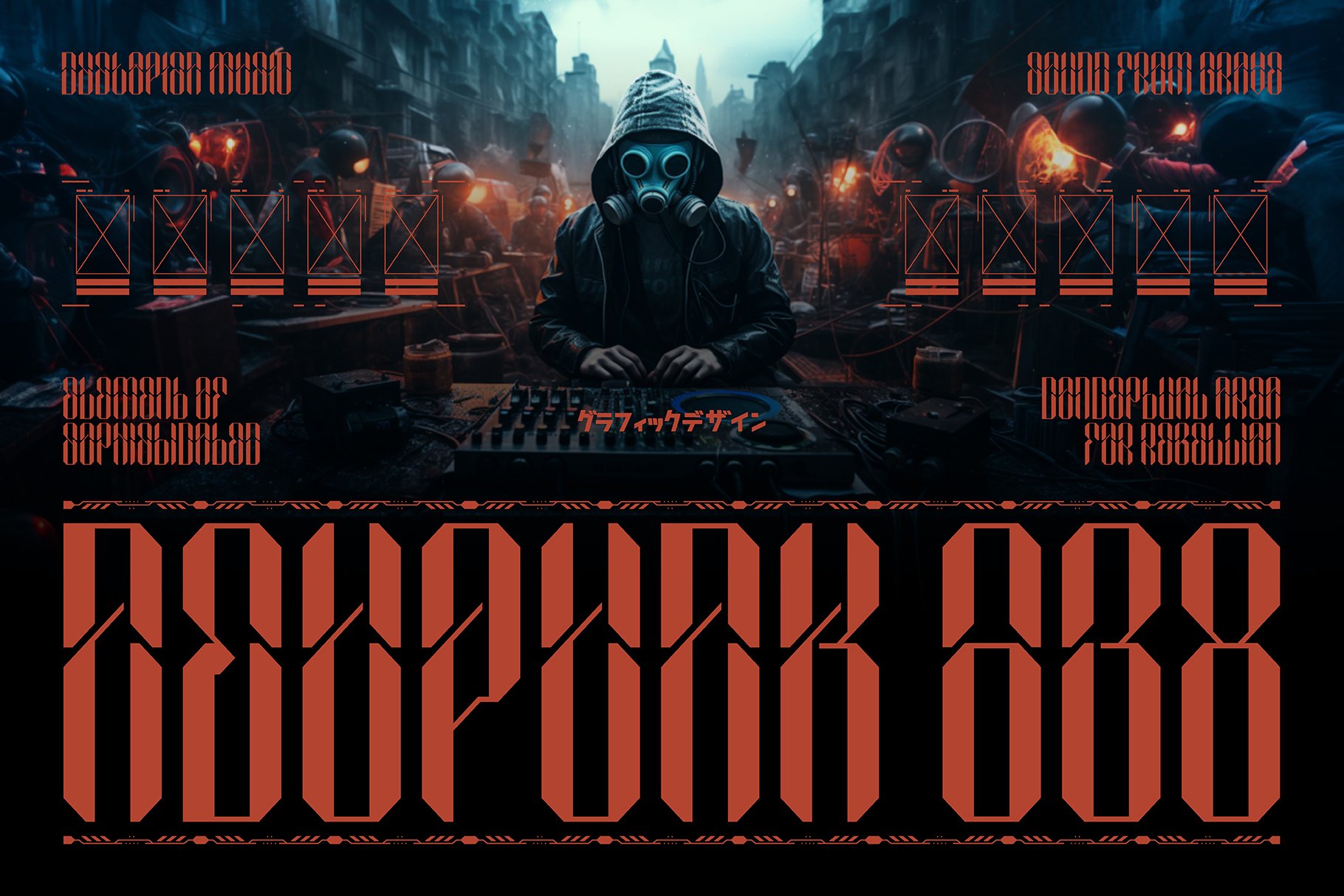 NCL Sephyrok - Cyberpunk Futuristic Condesed Font - Design Cuts