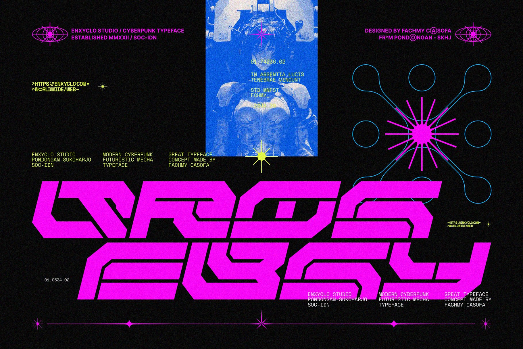 NCL Rabegs - Cyberpunk Futuristic Font - Design Cuts