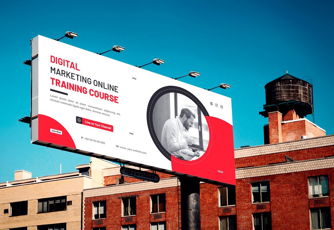 Online Course Billboard Banner - Design Cuts