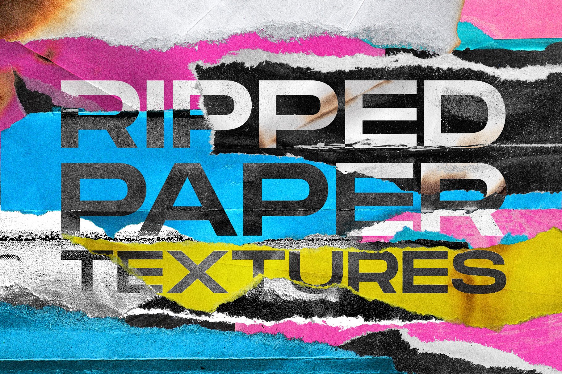 Ripped Watercolor Paper Texture Pack - Design Cuts