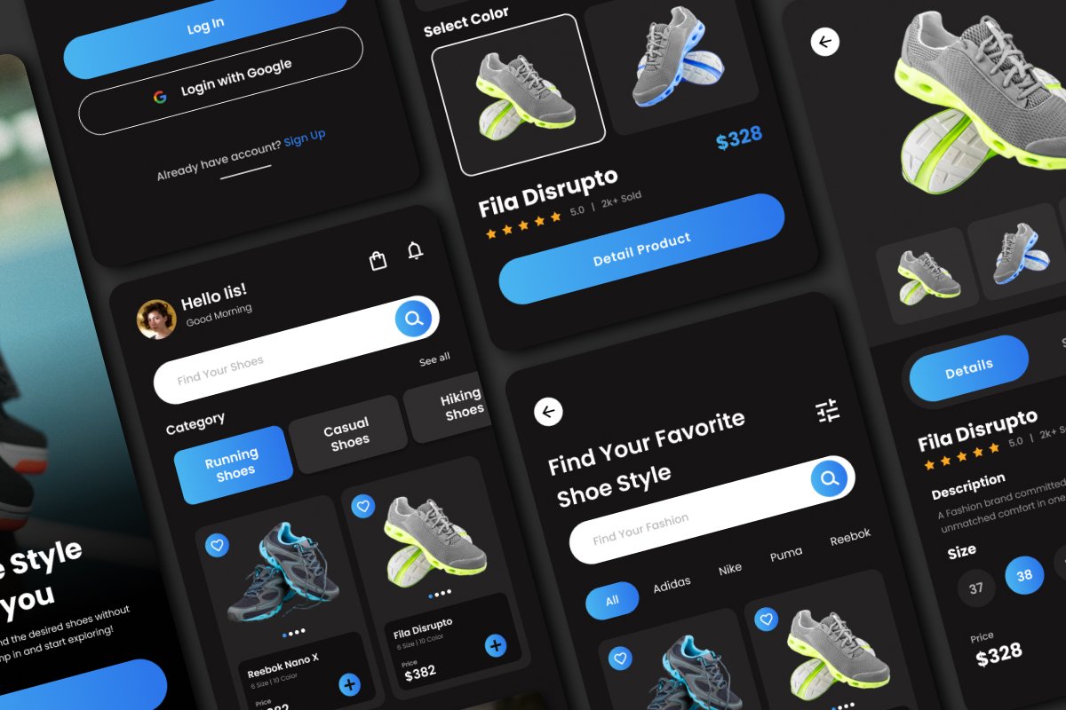 ShoeShack - Sneaker Ecommerce Mobile App - Design Cuts