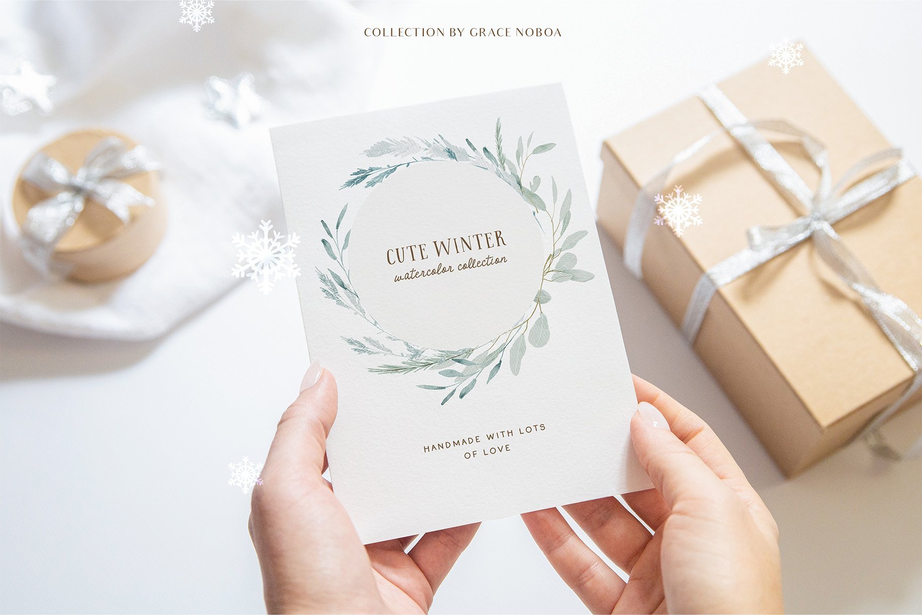 Cute Winter Bunnies Christmas Collection - Design Cuts