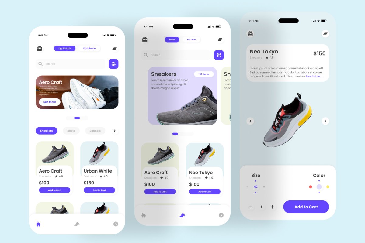 Zoya - Shoes Commerce Mobile App - Design Cuts