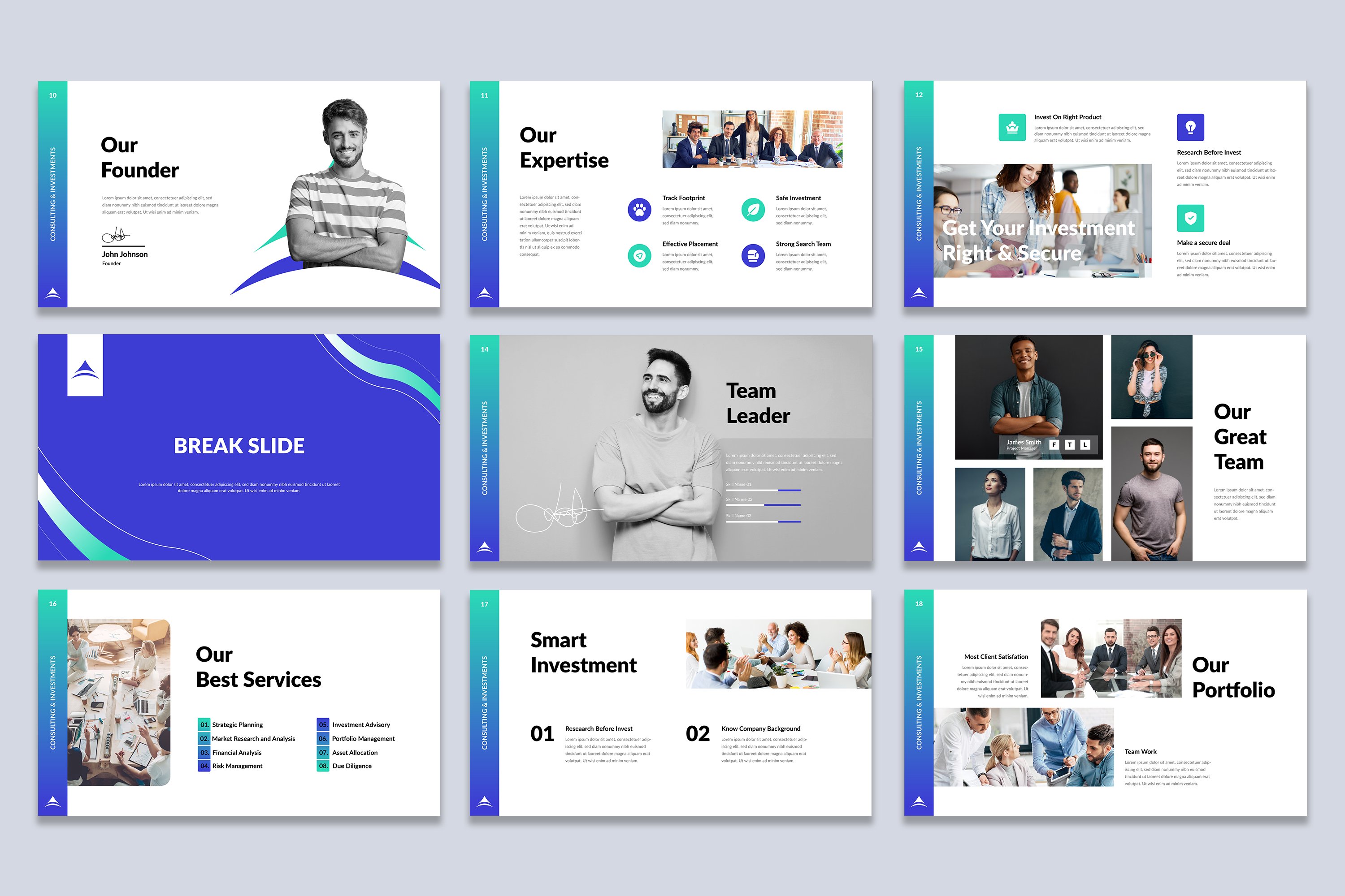 Consulting & Investments Presentation Template - Design Cuts