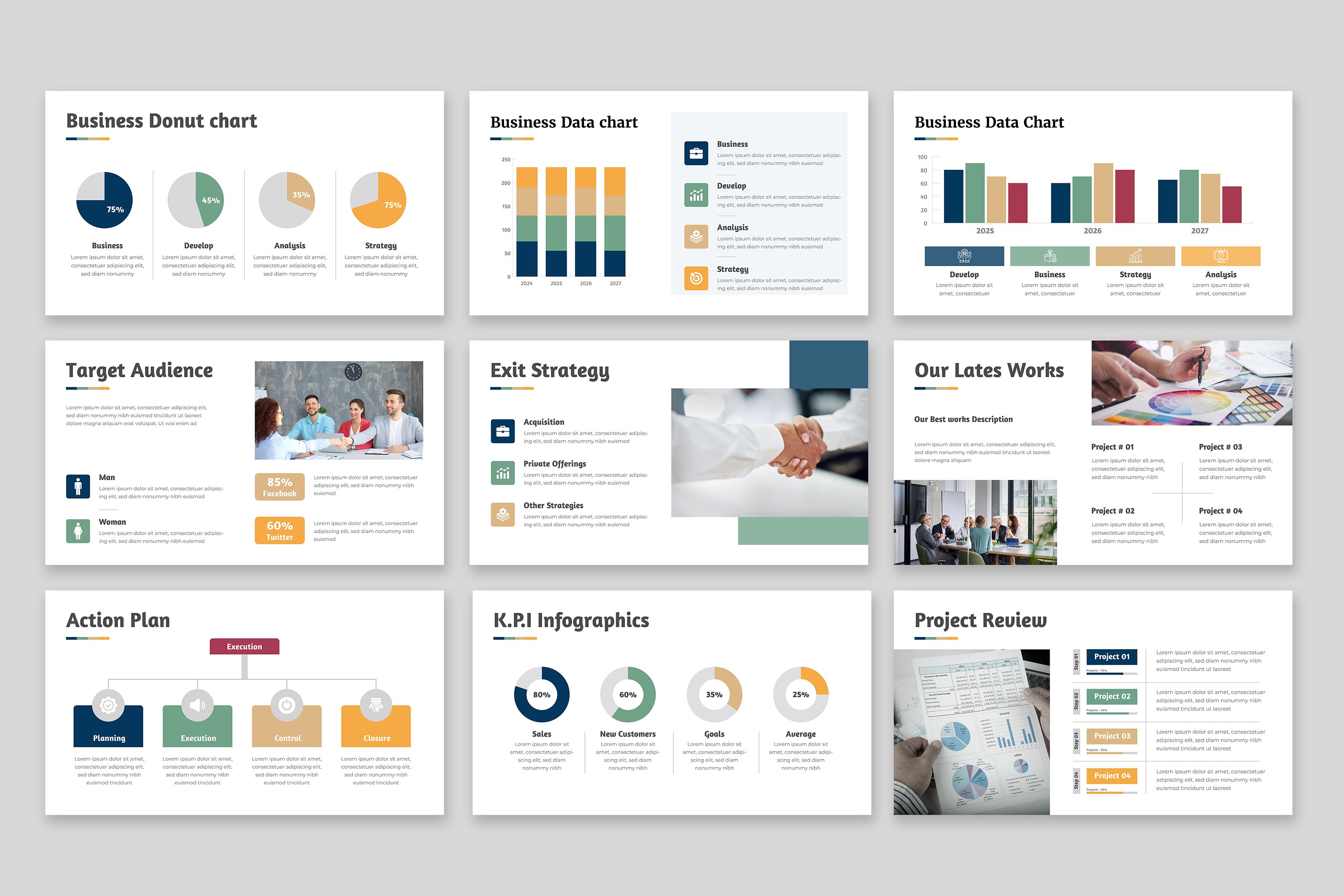 Business Plan Presentation Template 8 - Design Cuts