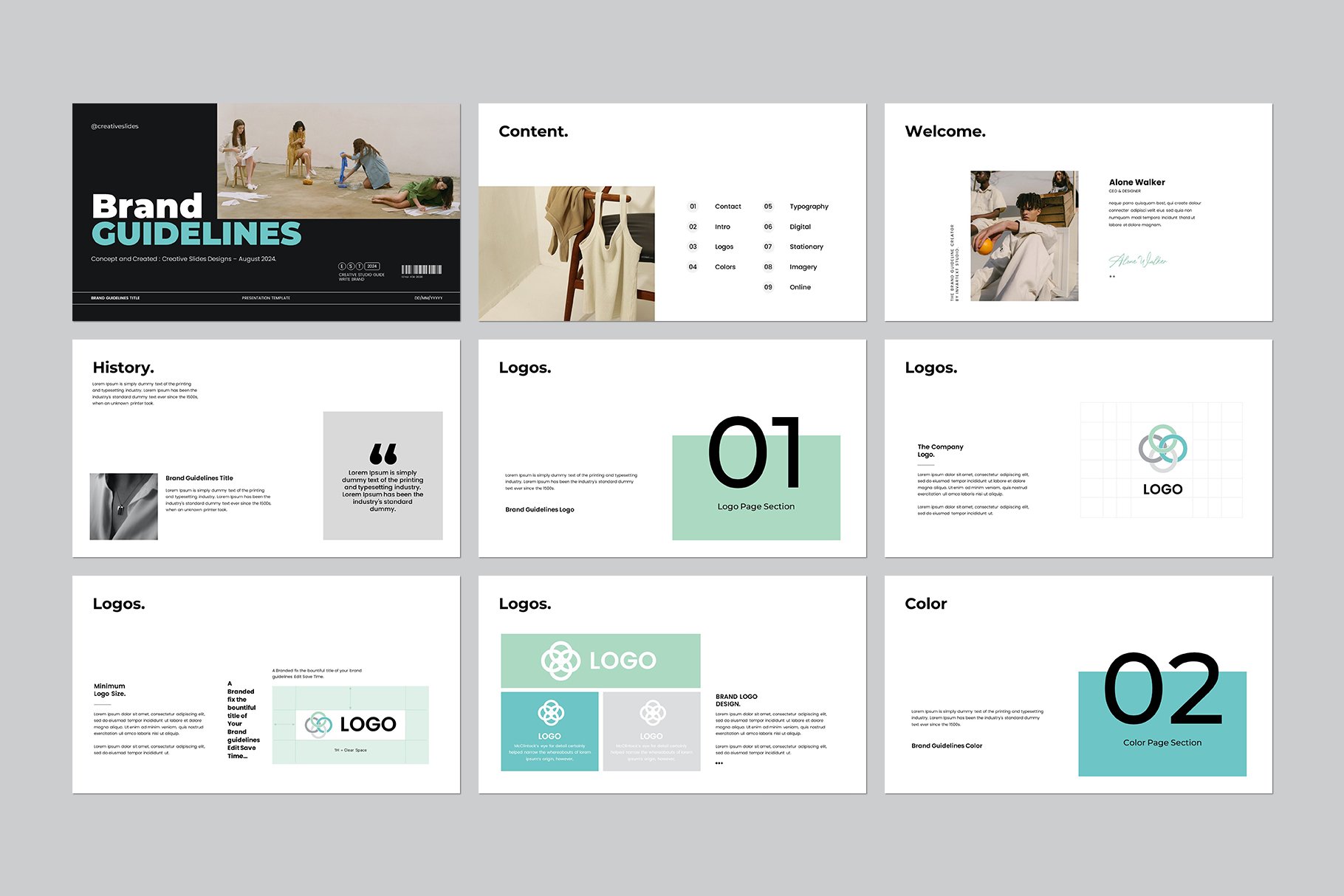 Brand Guidelines Template 6 - Design Cuts