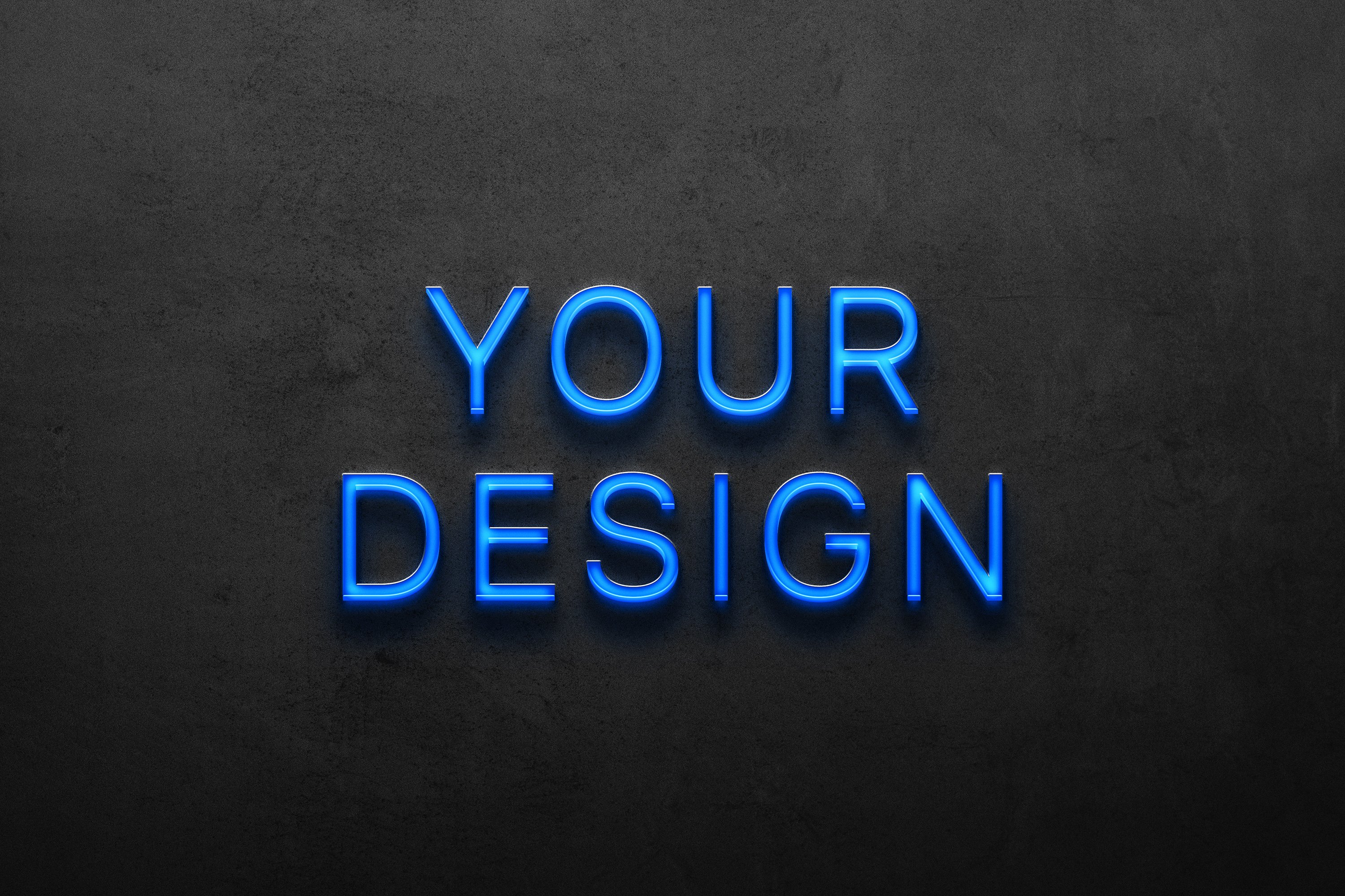 Blue Logo Mockup - Design Cuts