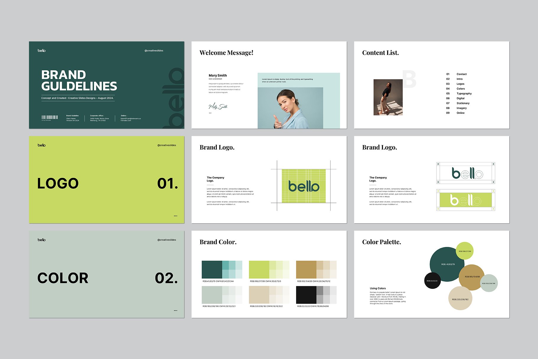 Brand Guidelines Template 7 - Design Cuts