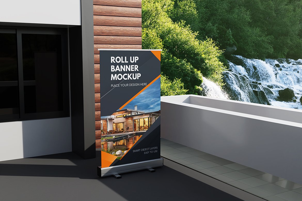 Roll Up Banner Mockup   Design Cuts