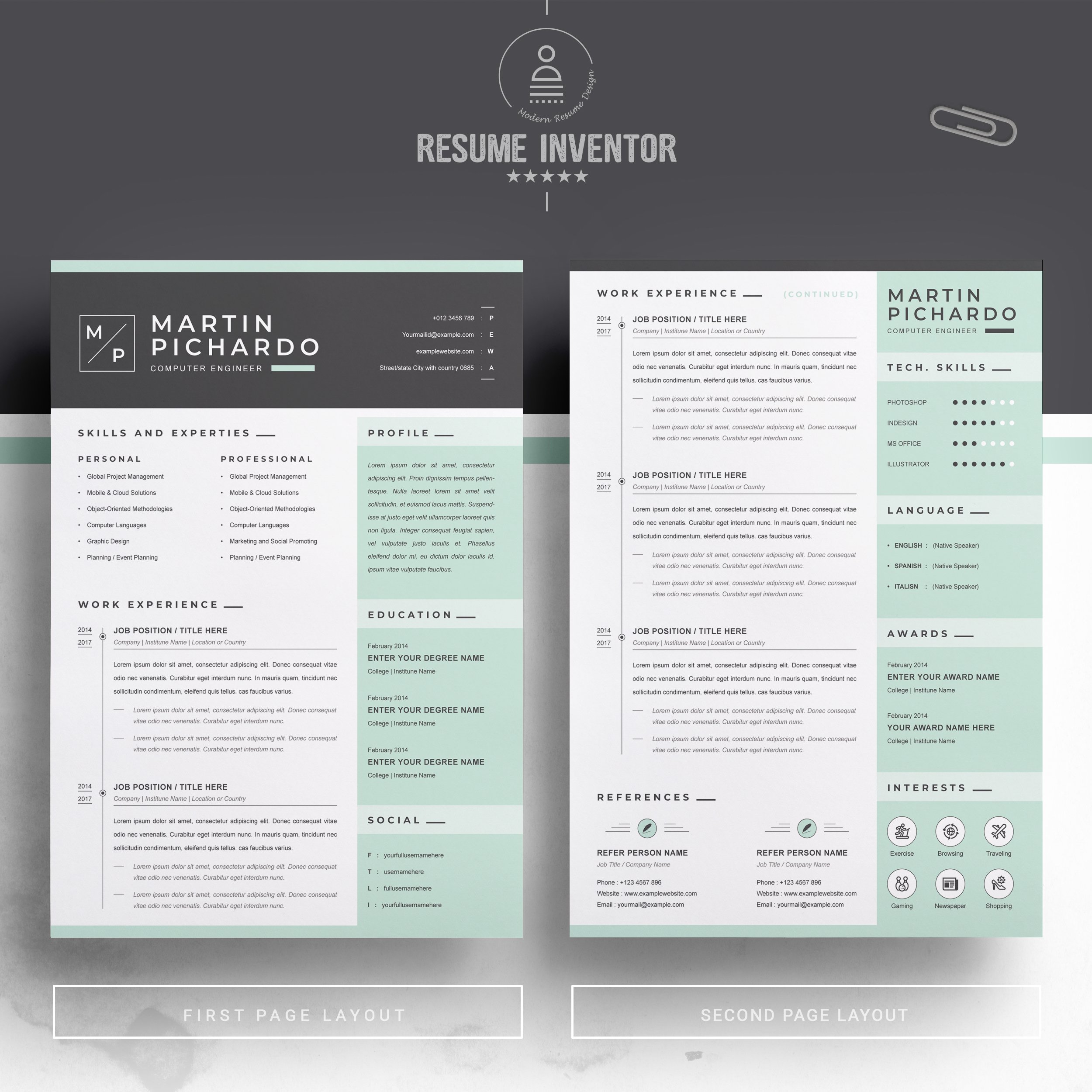 Creative Resume Templates Cover Letter Template 2 - Design Cuts