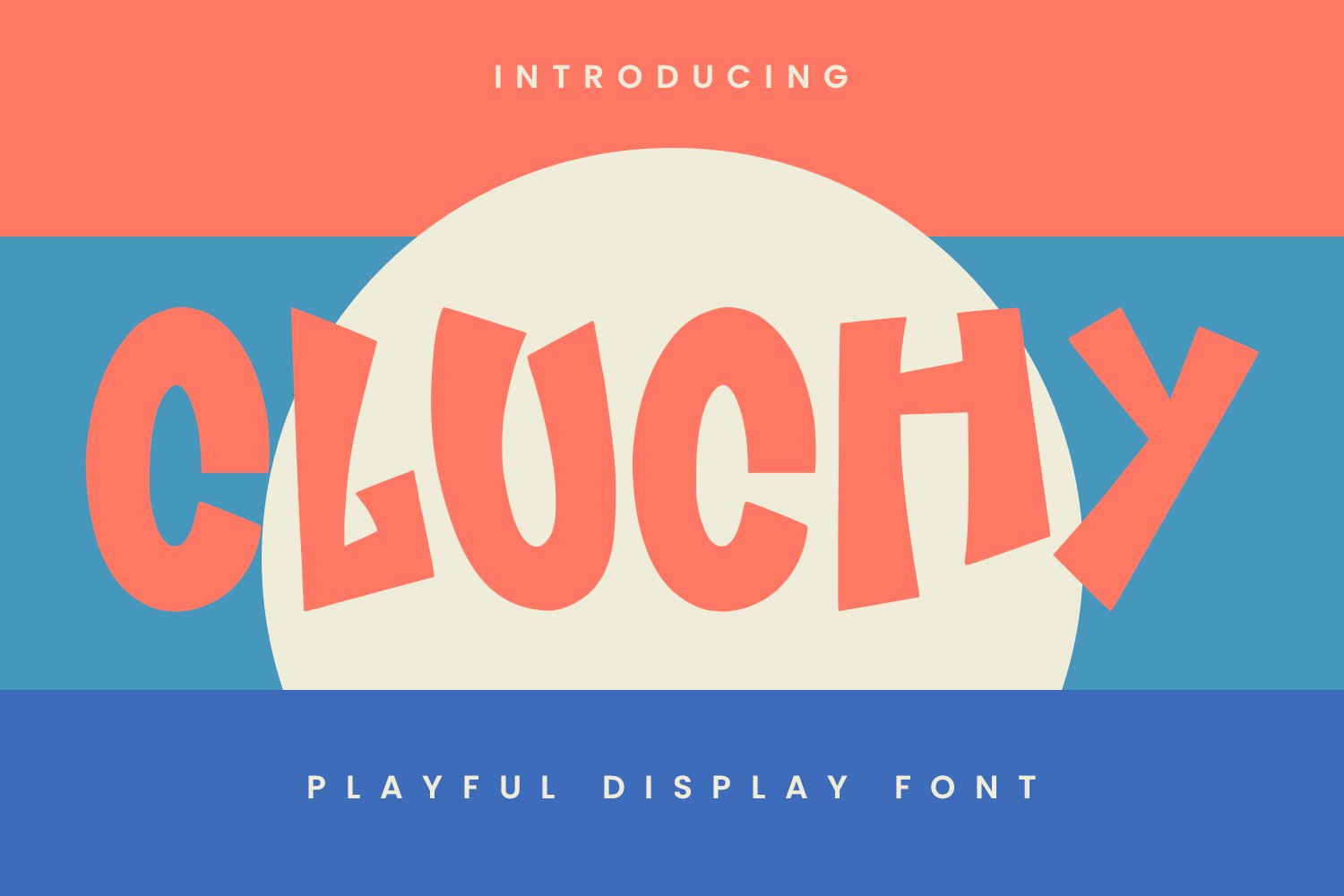 Cluchy Playful Display Font - Design Cuts