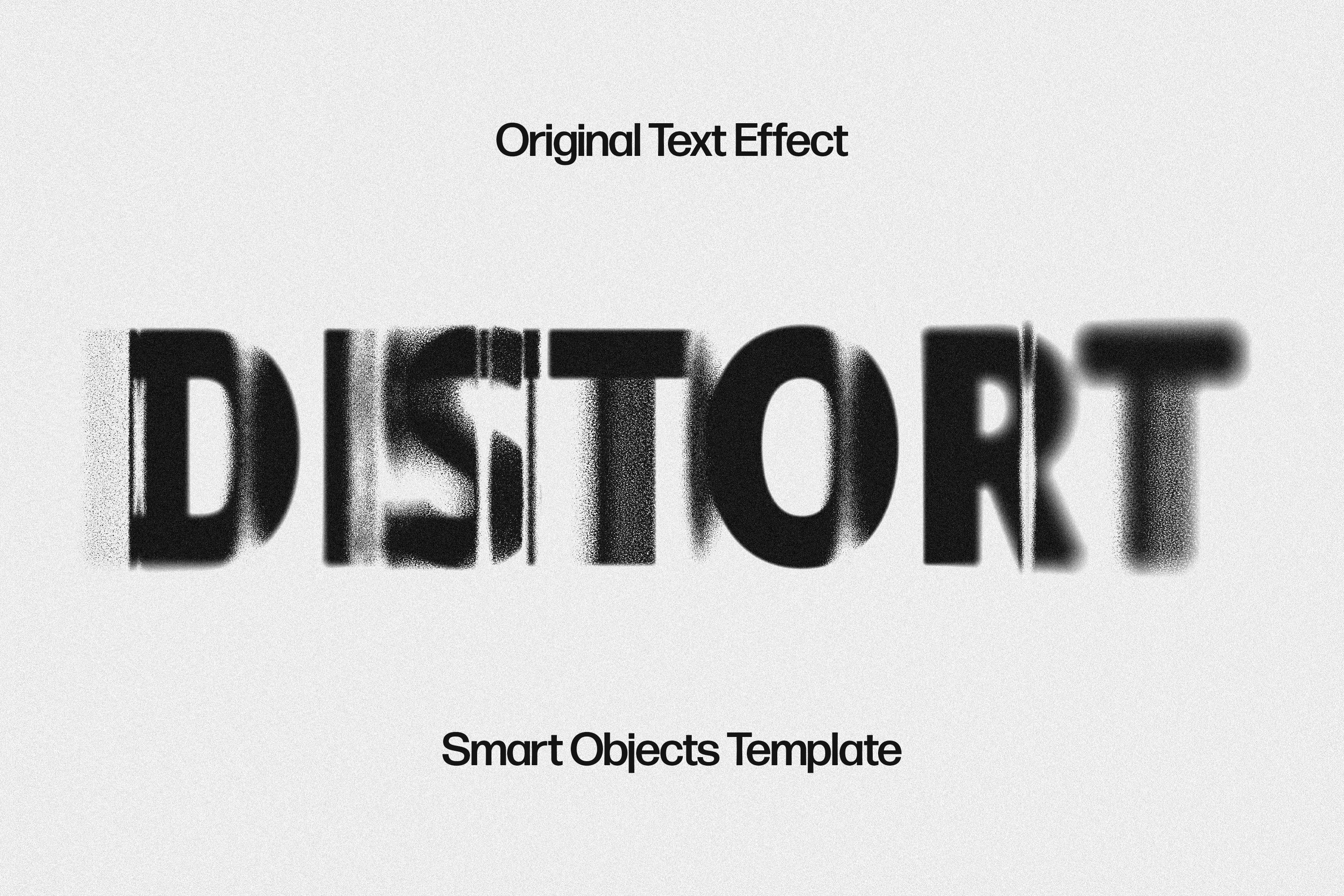 Fading Distortion Text Effect - Design Cuts