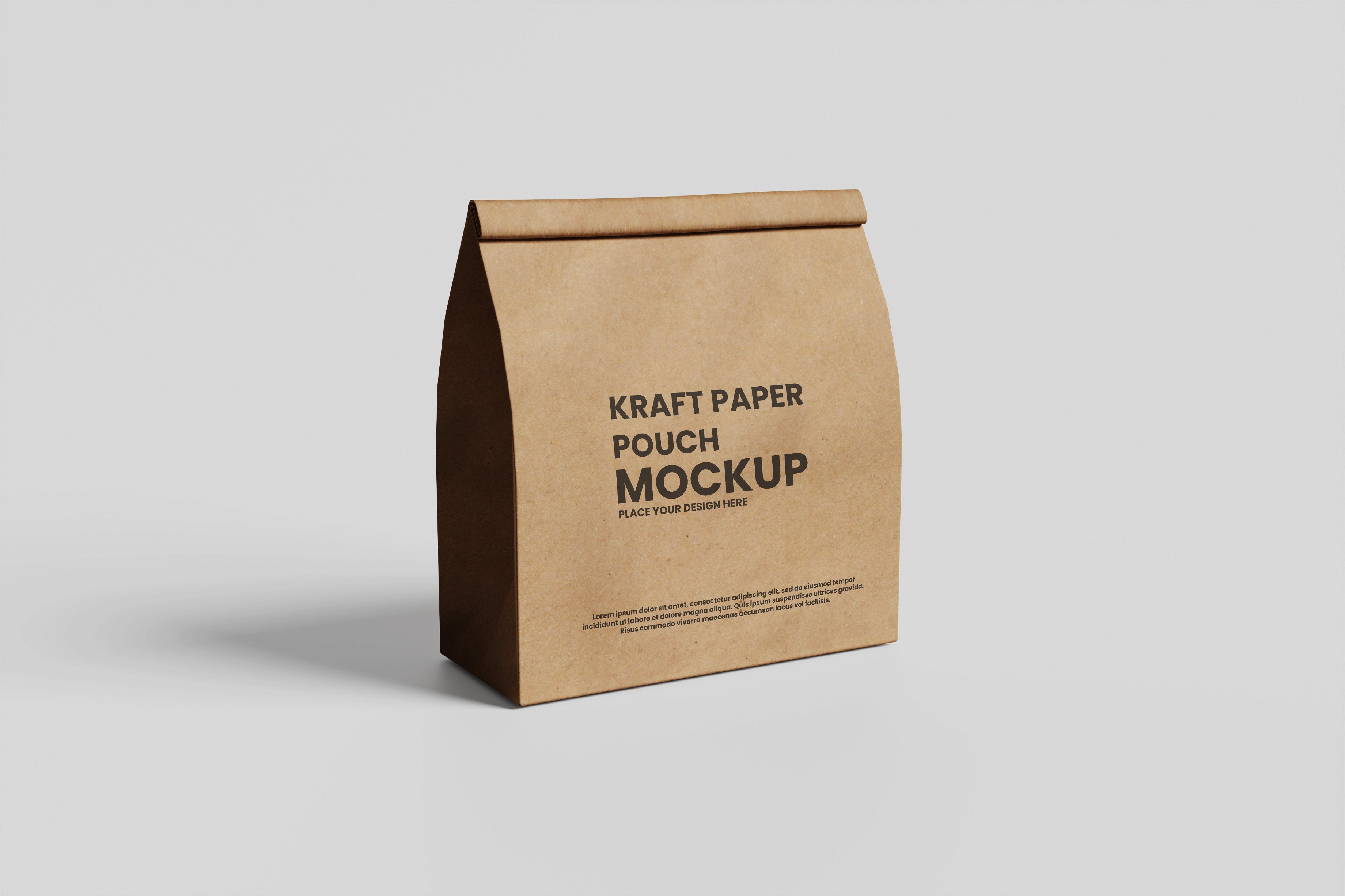 Kraft Paper Pouch Mockup - Design Cuts