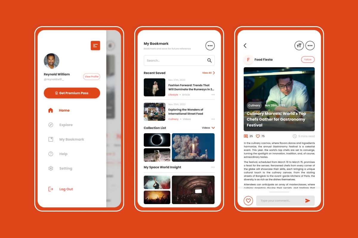 NewsHub - News Portal Mobile App - Design Cuts