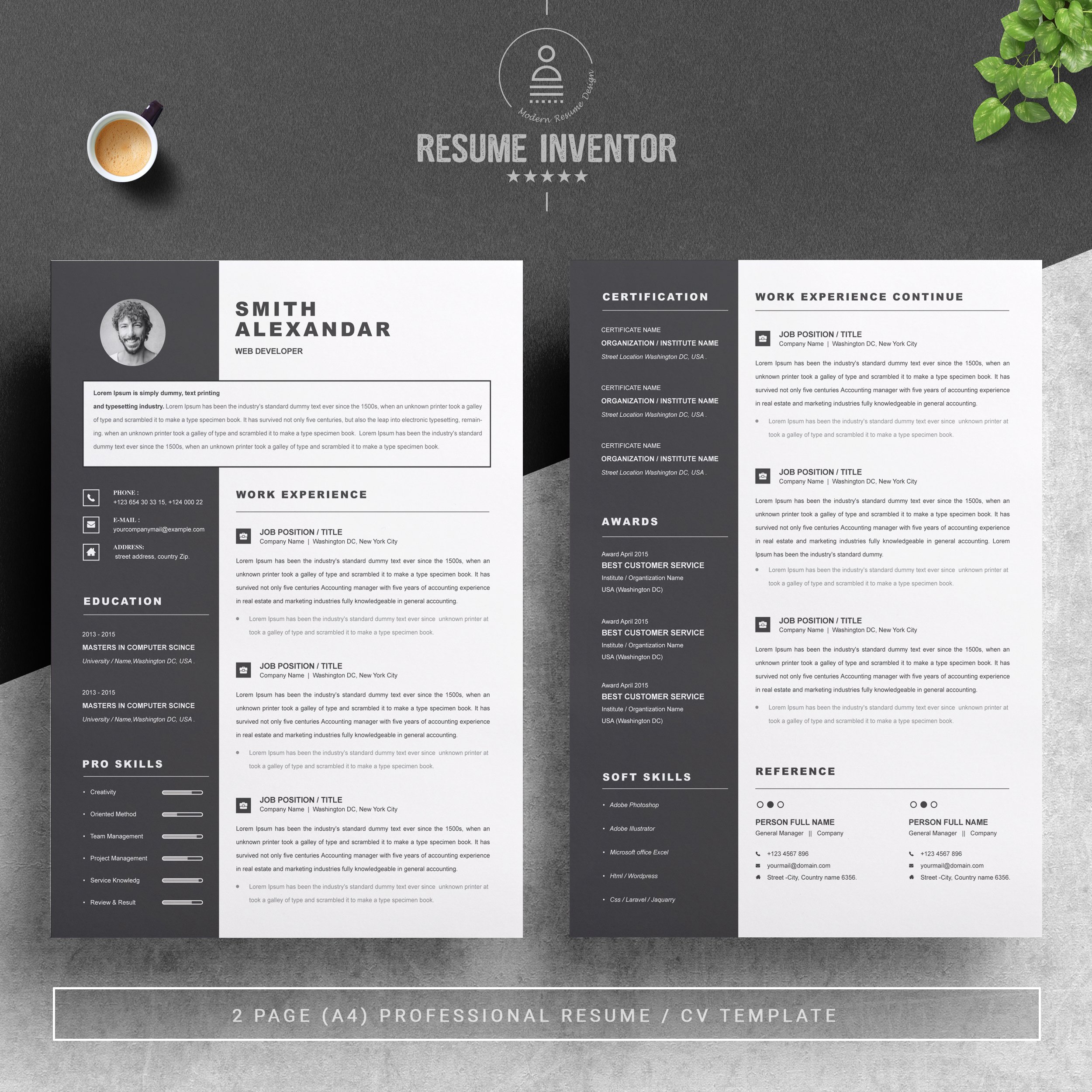 Resume Template Or CV Template - Design Cuts