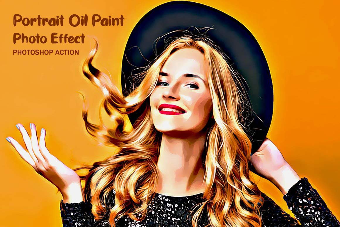 Portrait Oil Paint Photo Effect - Design Cuts