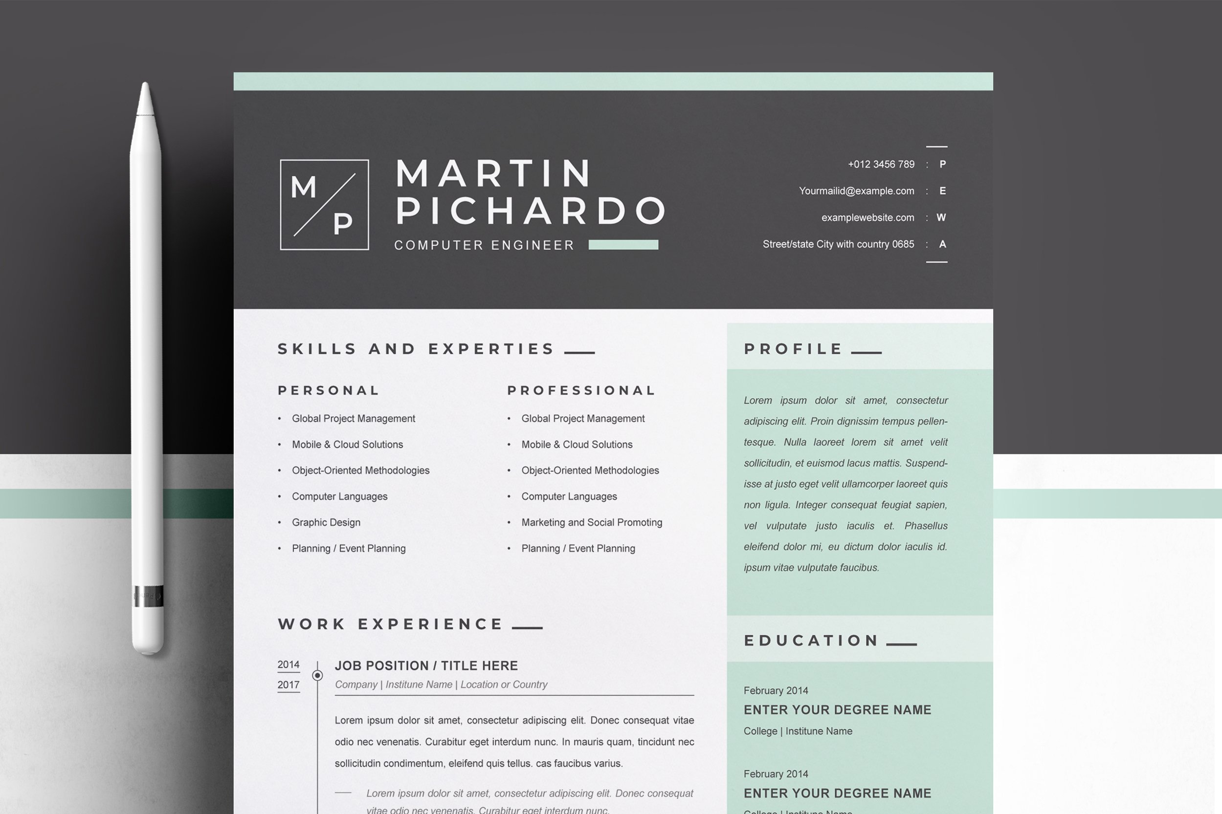 Creative Resume Templates Cover Letter Template 2 - Design Cuts