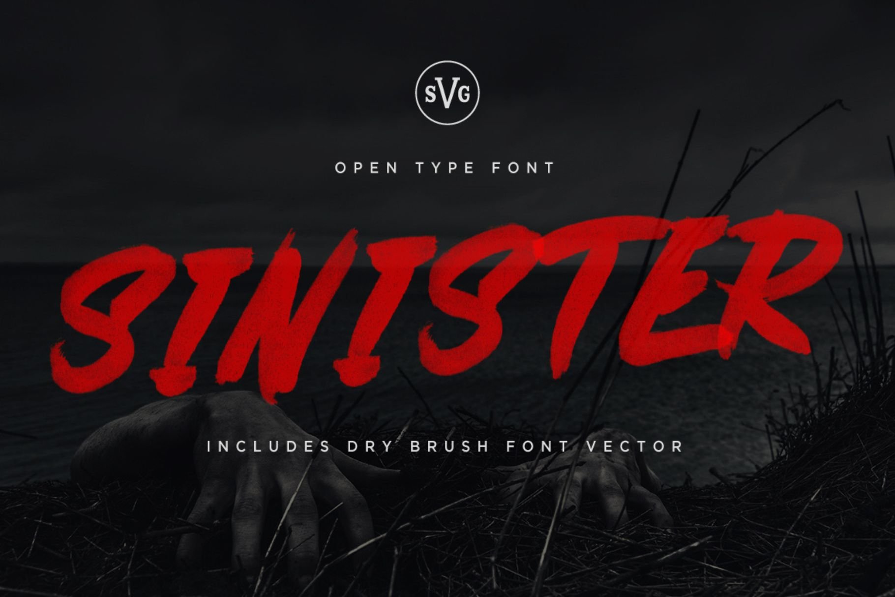 Sinister SVG Font - Design Cuts